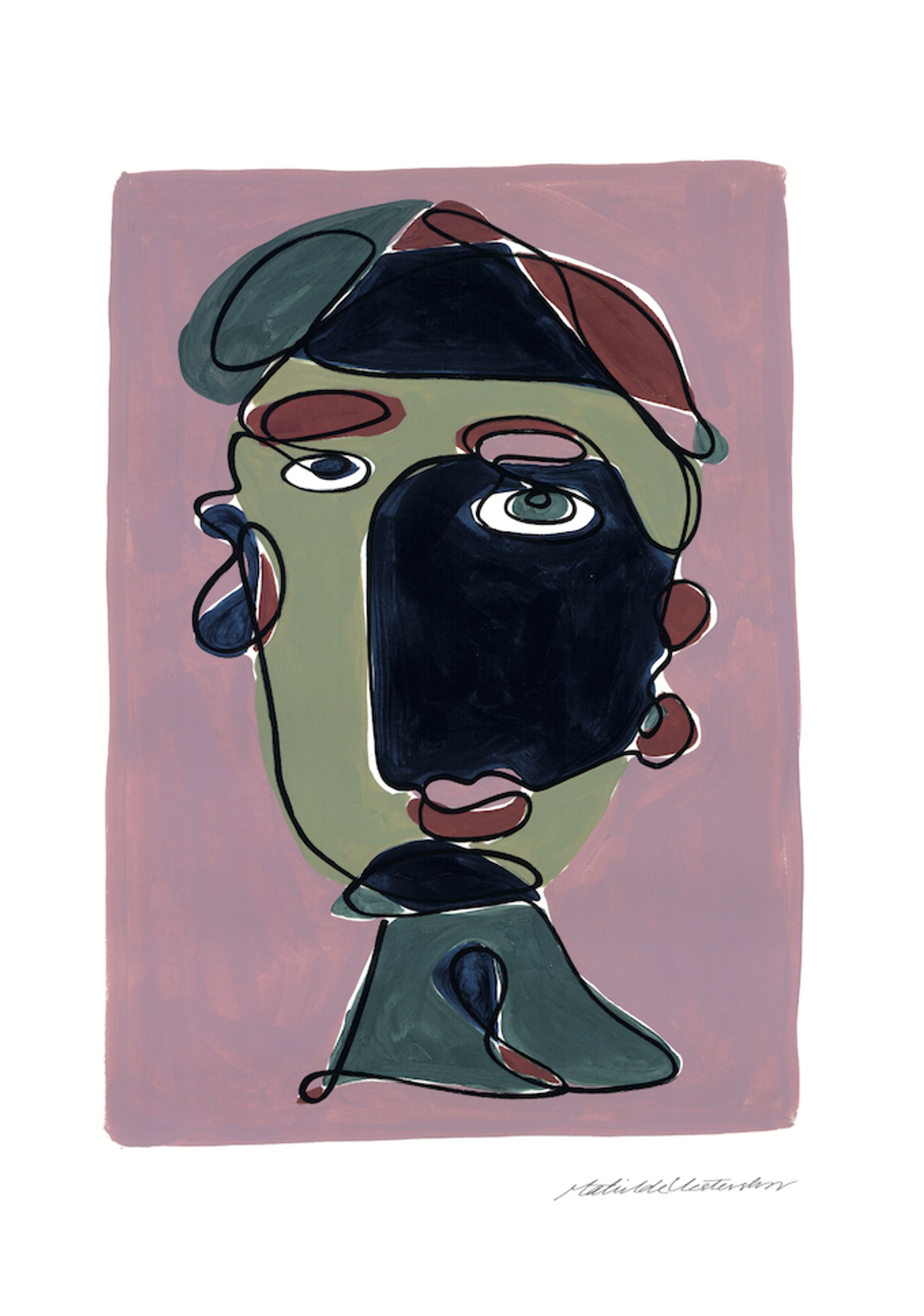 By Mathilde Vesterskov - Poster - Vic - Off-set Print