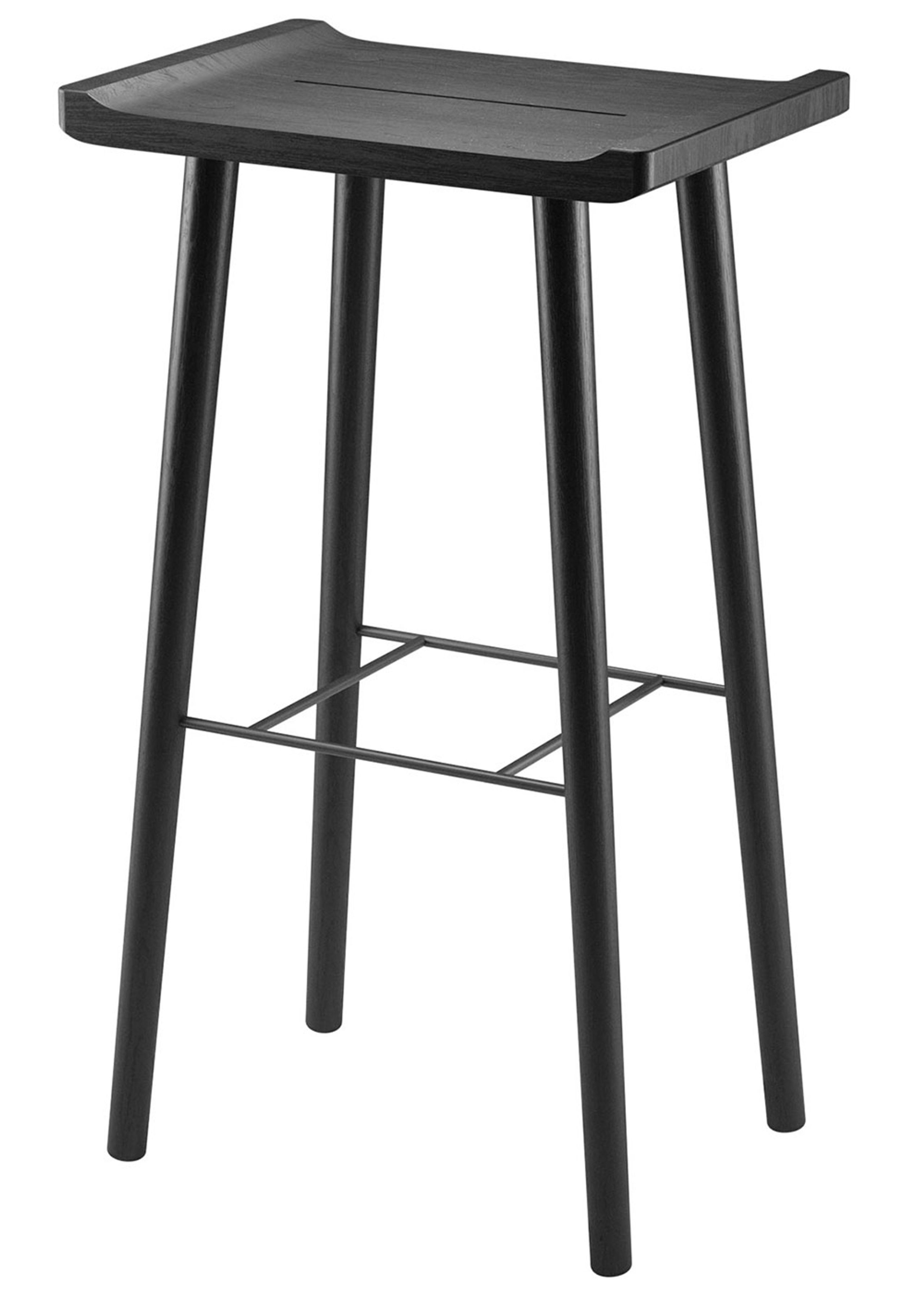 By Wirth - Tabouret de bar - Scala Barstool 74 - Black oak