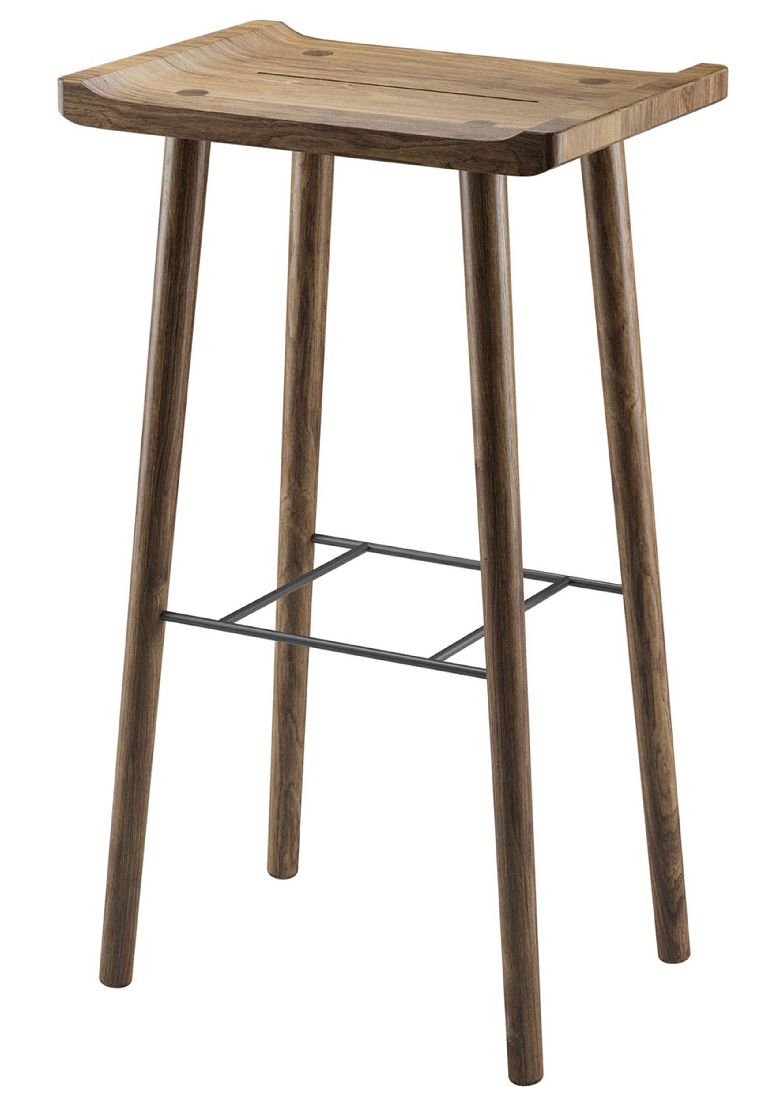 EKTA Handvaerk - Barová stolička - Scala Barstool 74 - Smoked oak