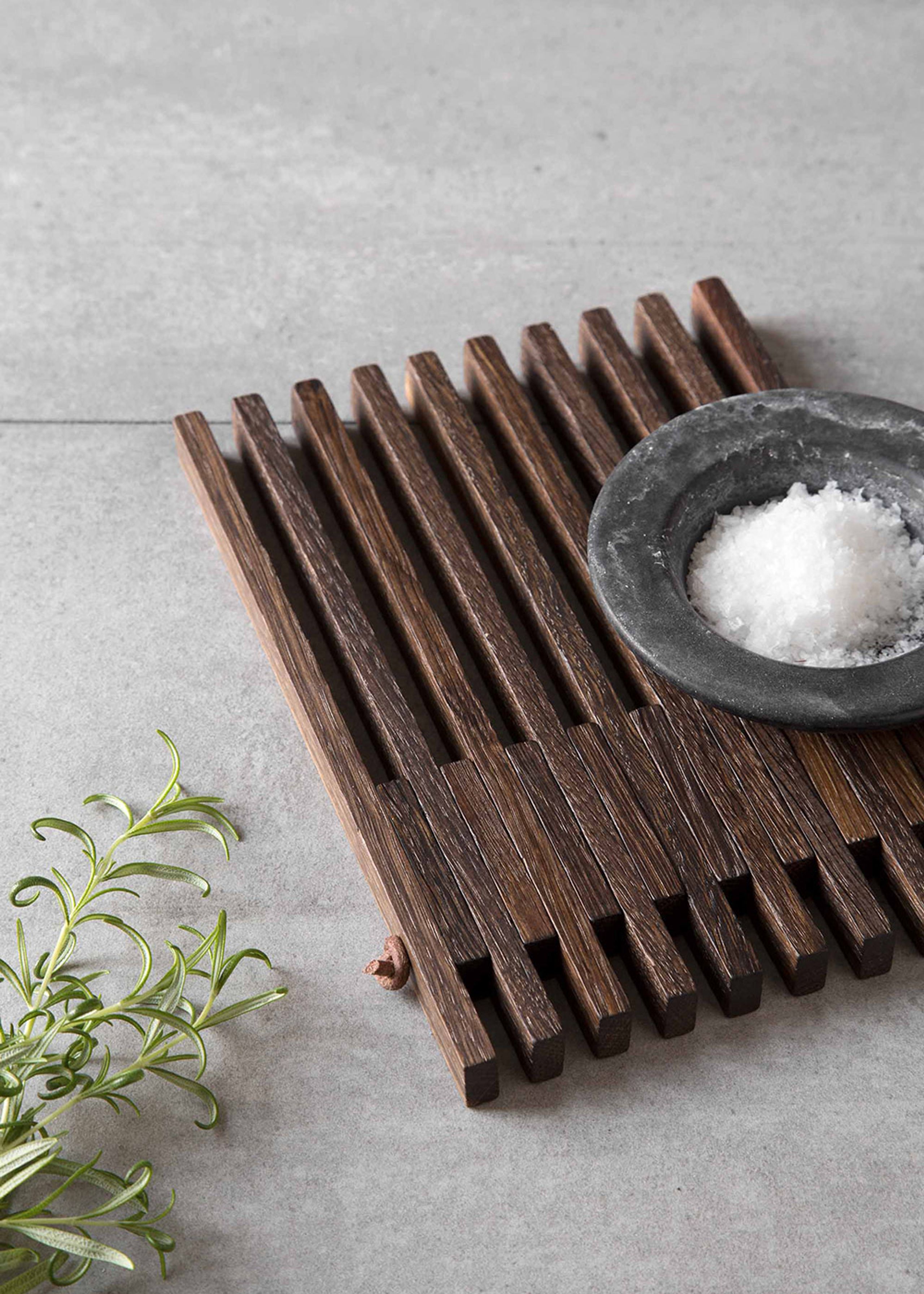 By Wirth - Bordskåner - Table Frame - Røget eg & læder