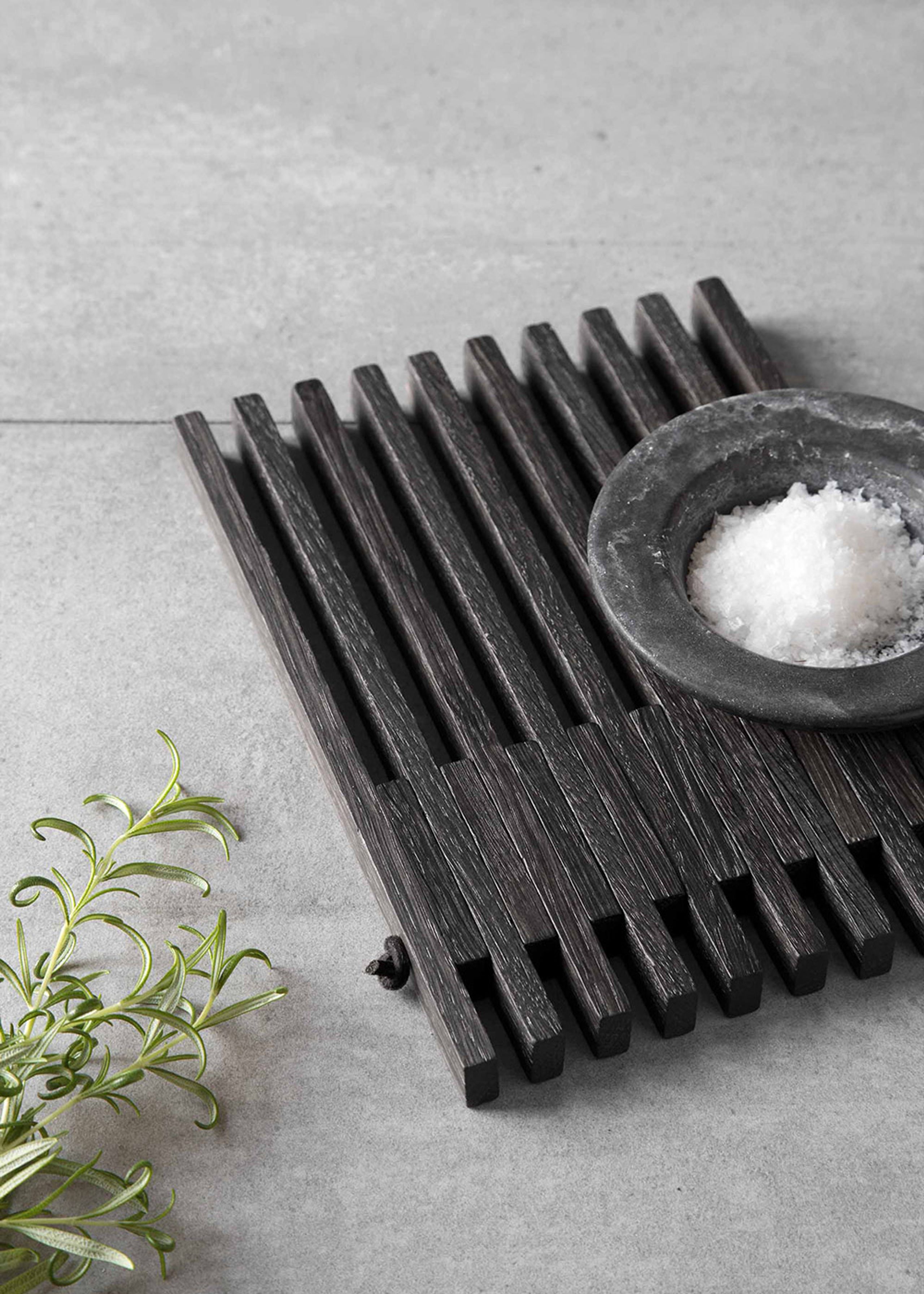 By Wirth - Jupe de table - Table Frame - Black oak & leather