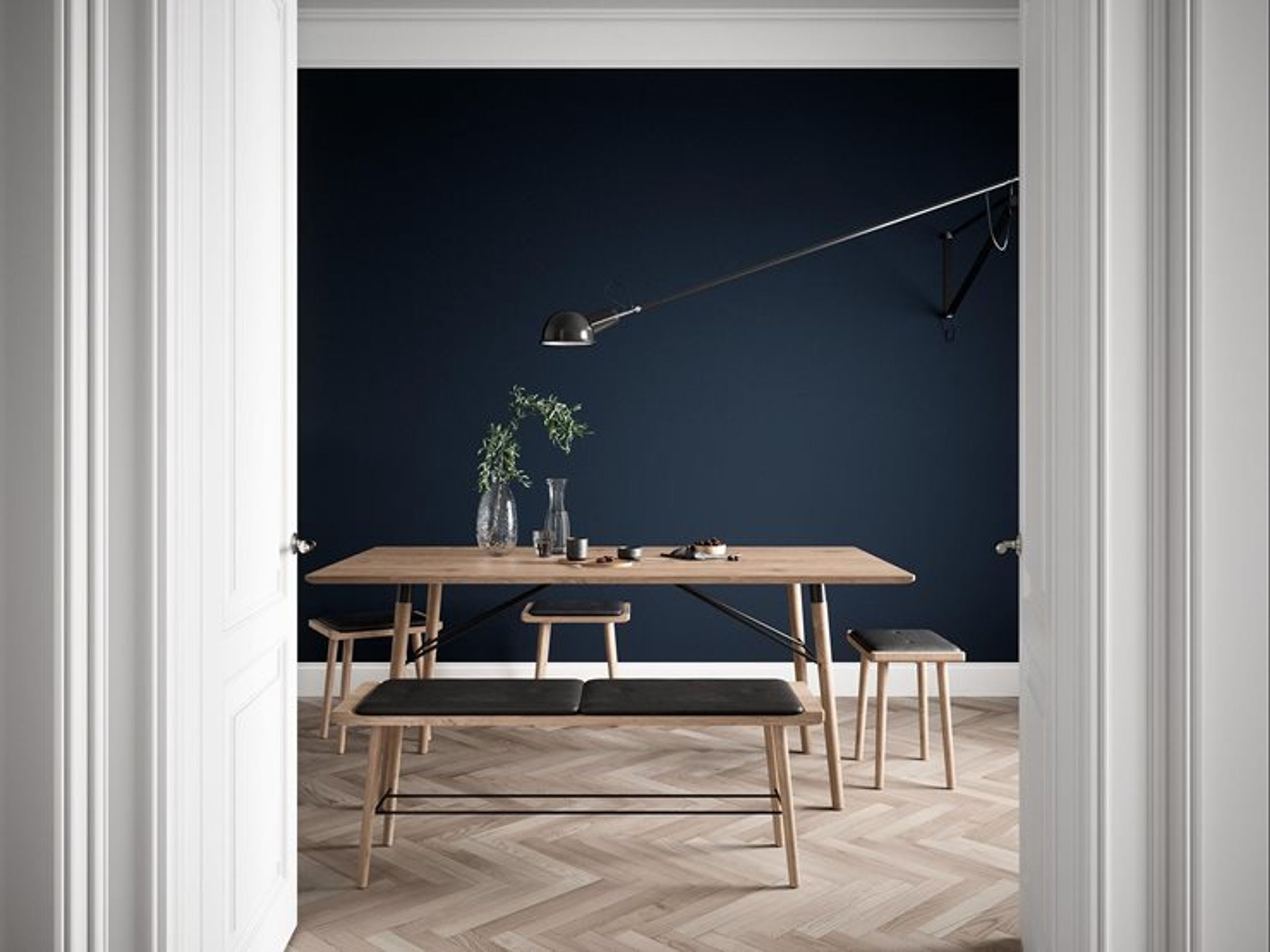 By Wirth - Cushion - Scala Bench Cushion - Remix Light Grey Fabric