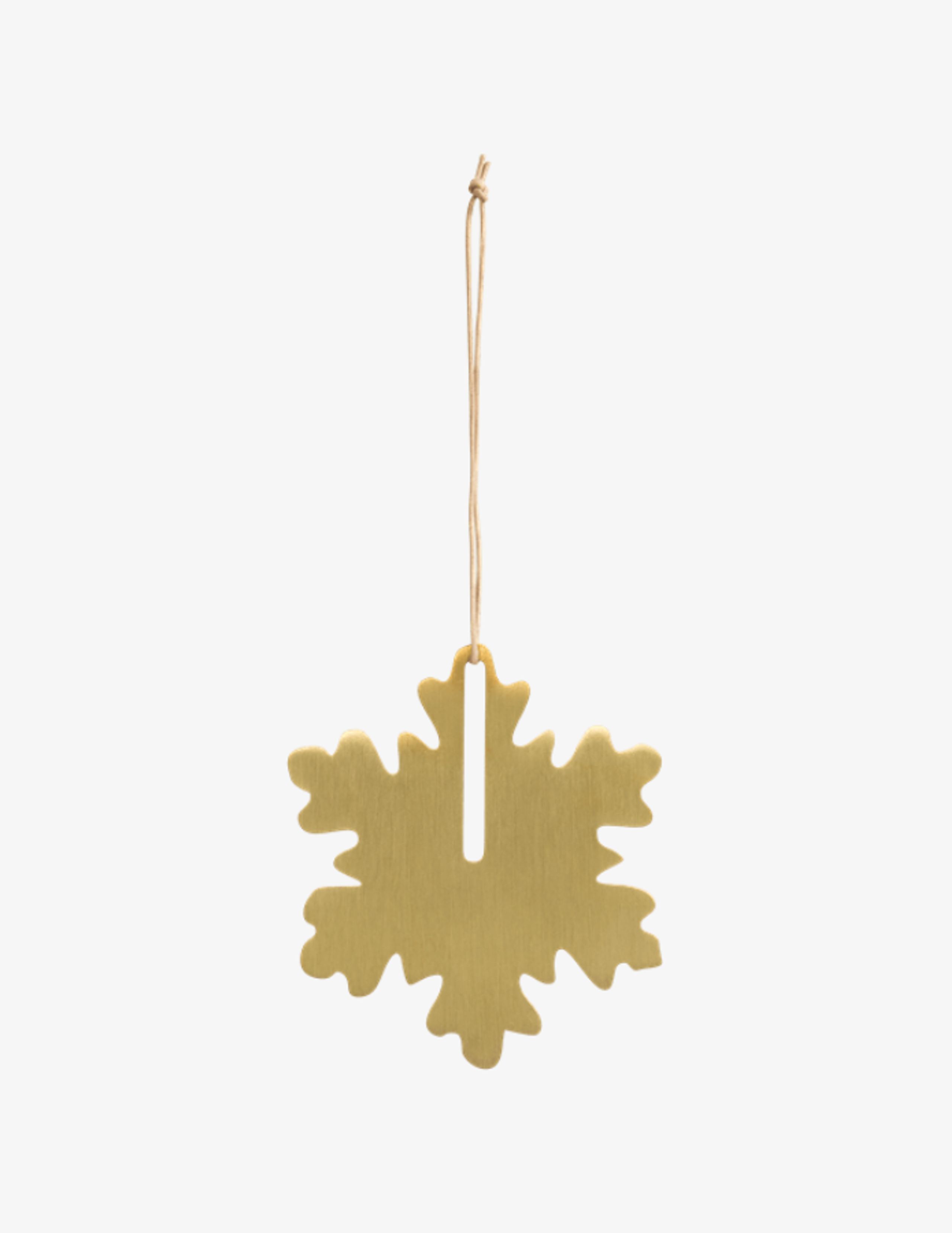 By Wirth - Decorações natalinas - Christmas Hang on Acorn - Brass - Snowflake