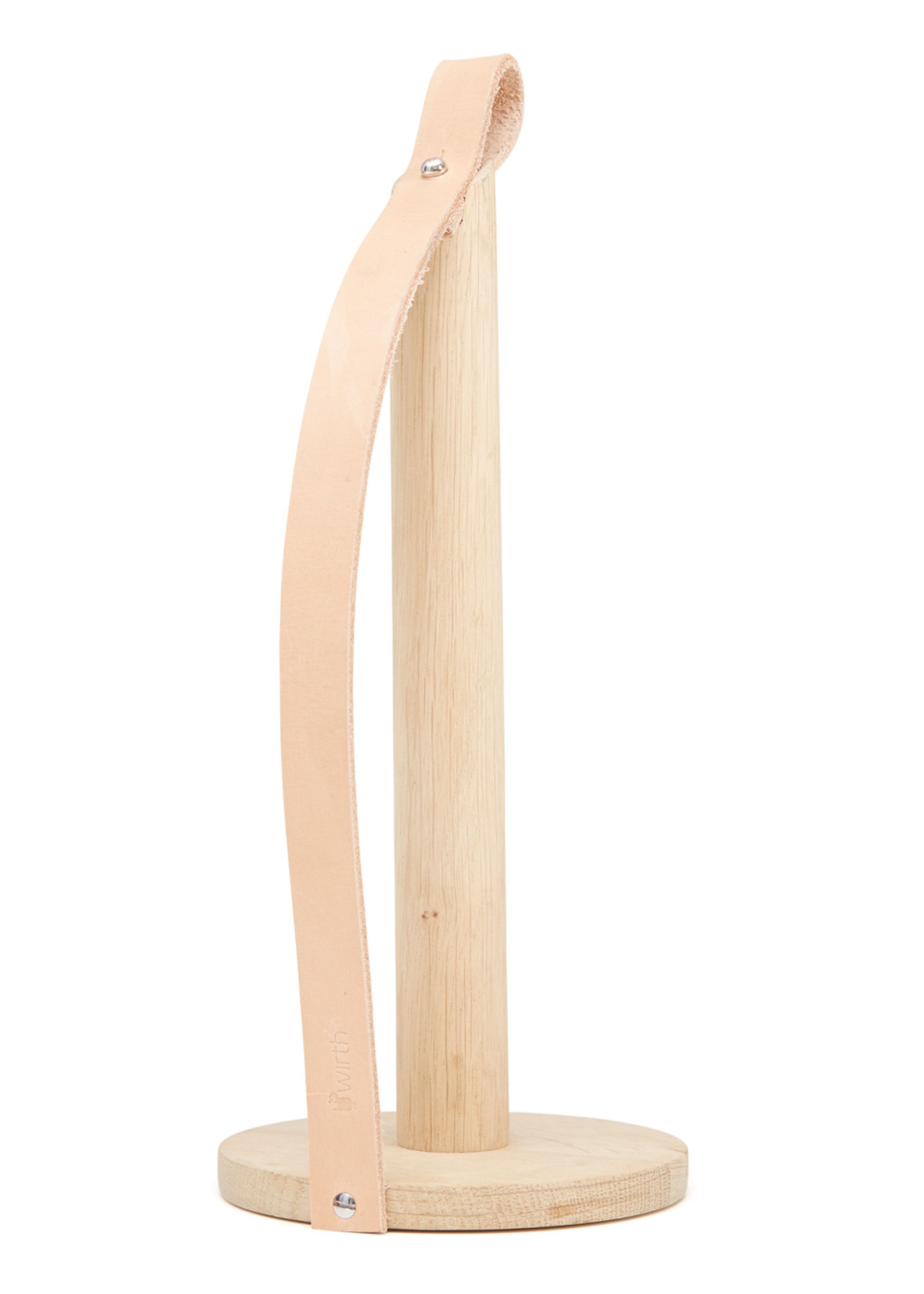 By Wirth - Paper Towel Holder - Hands On - Nature oak & leather