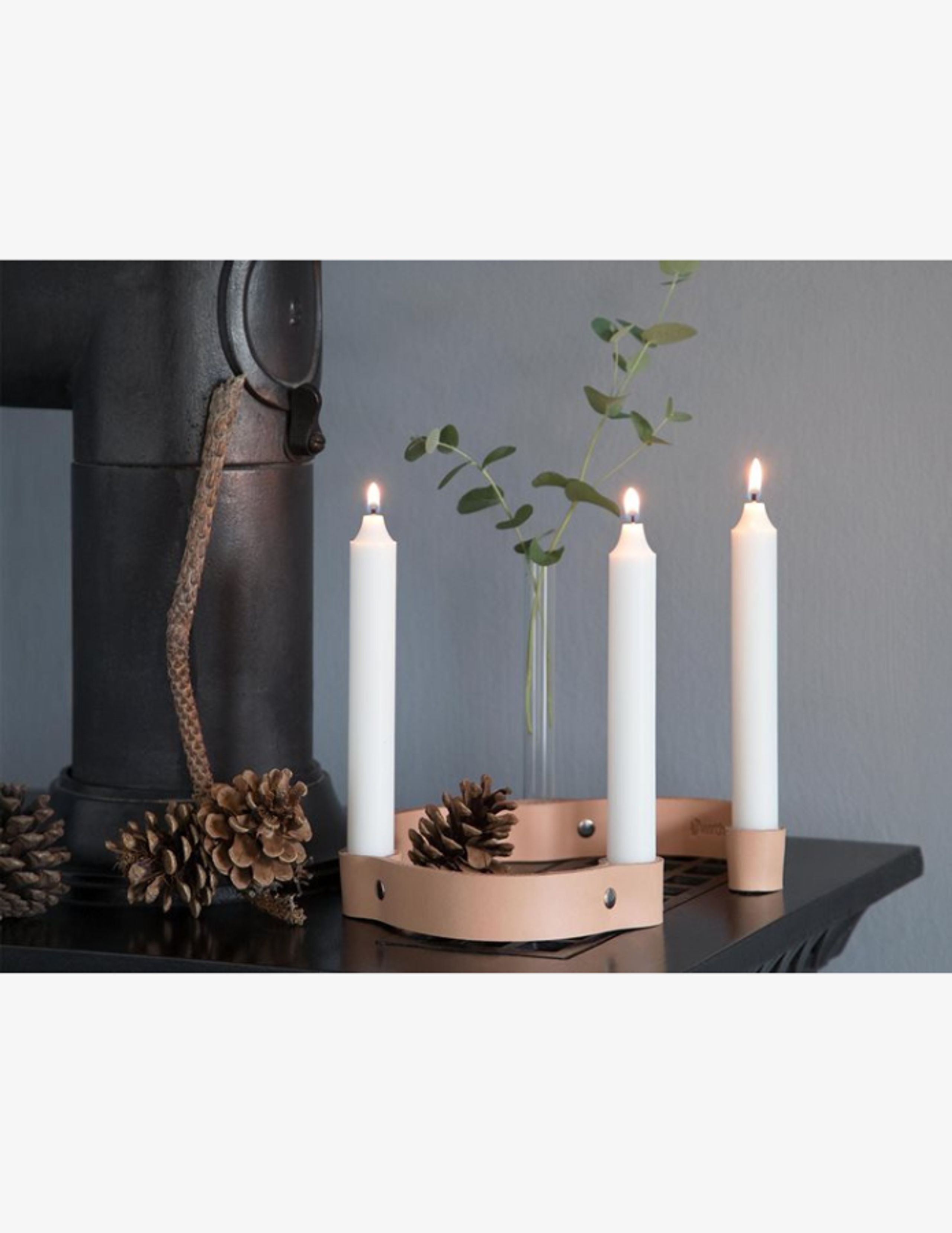By Wirth - Candlestick - Belt 4 Candles - Nature