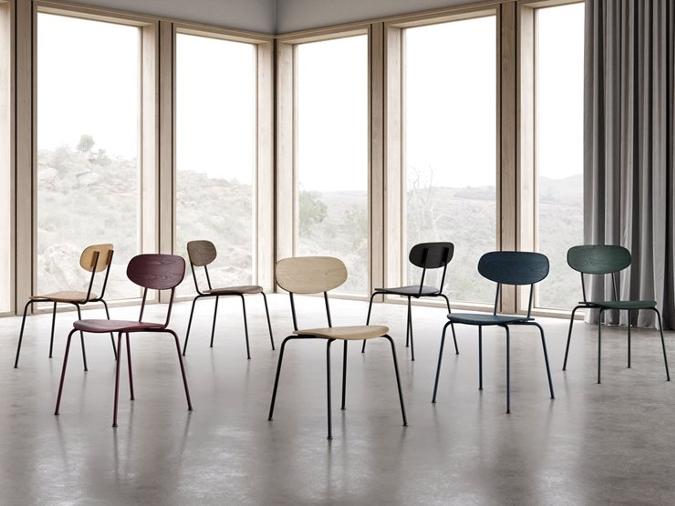 By Wirth - Esstischstuhl - Scala Chair - Royal Blue