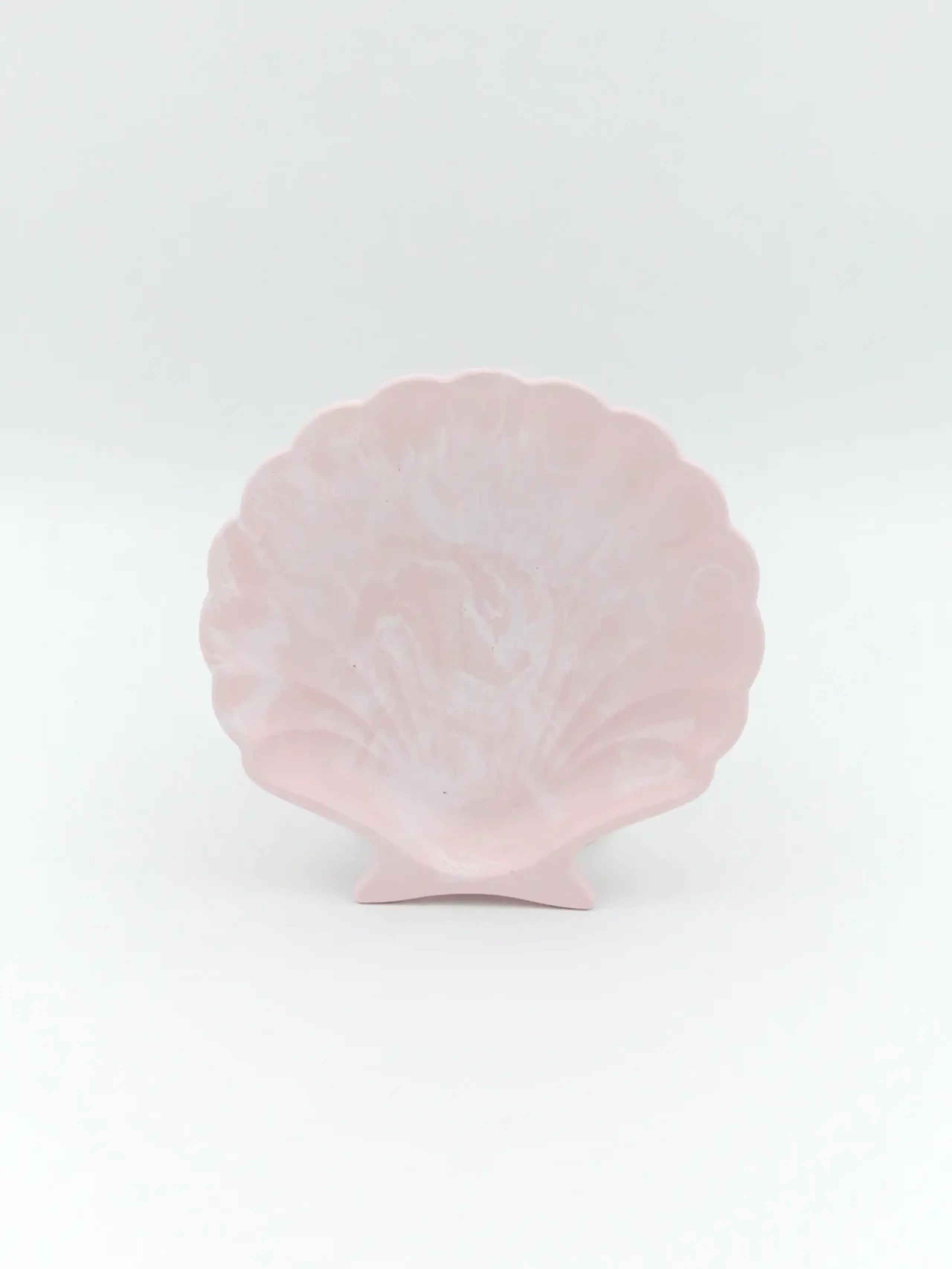 ByChrillesen - Bakke - Muslingeskal - Pastel pink & white marble