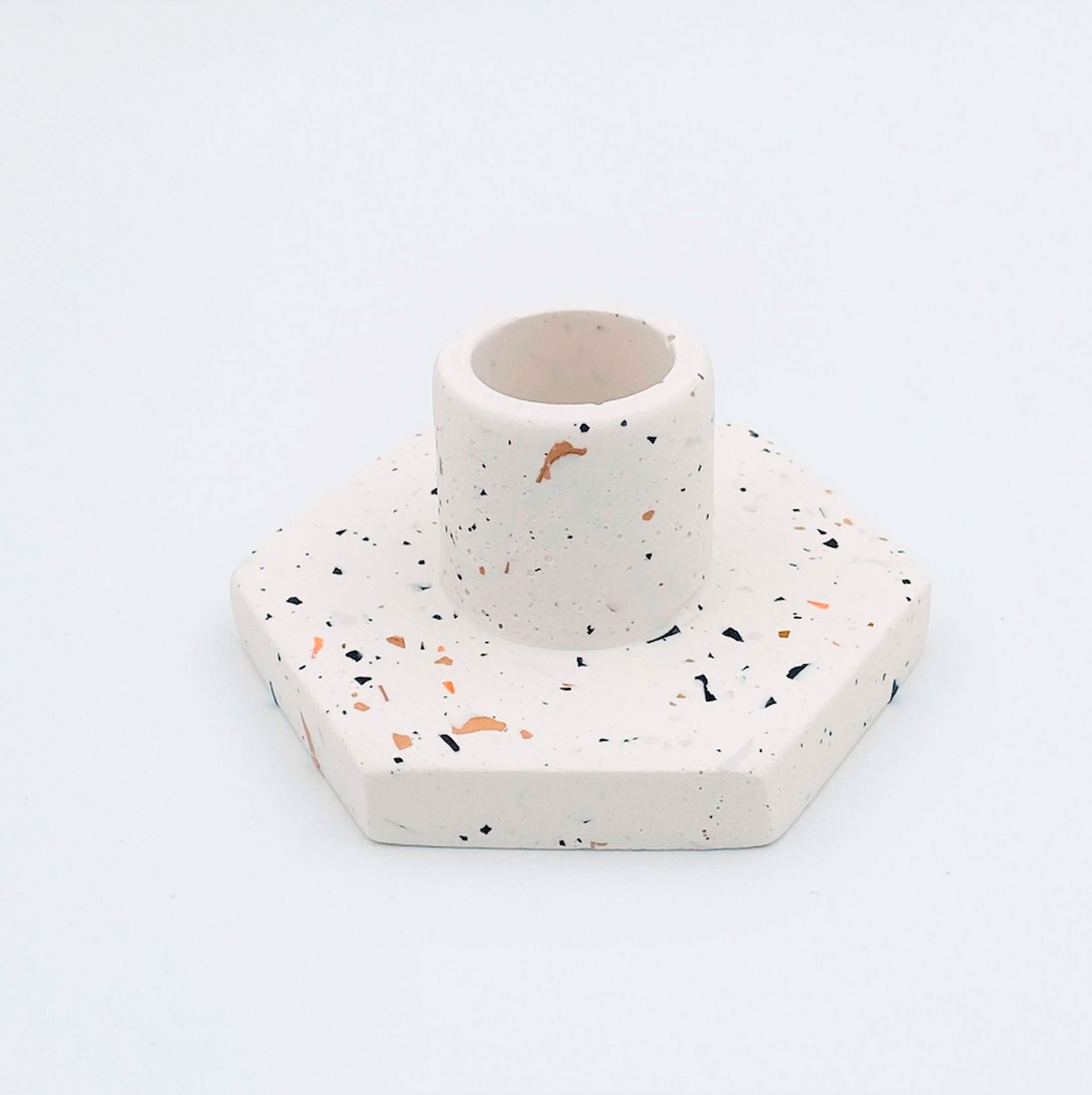 ByChrillesen - Kerzenständer - Candleholder - terrazzo - Fall terrazzo
