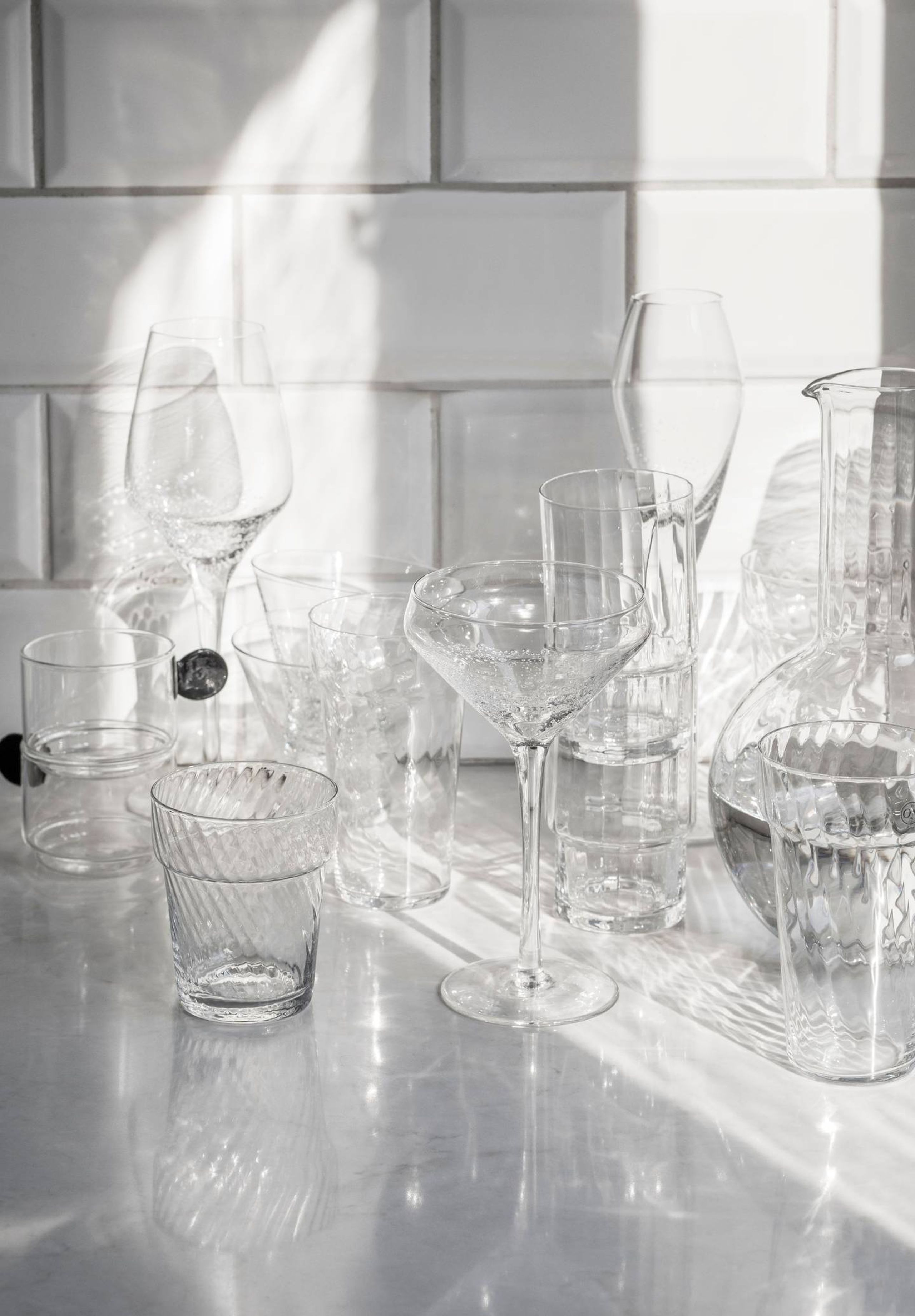 Byon - Champagne glass - Champagne Saucer Bubbles - Clear