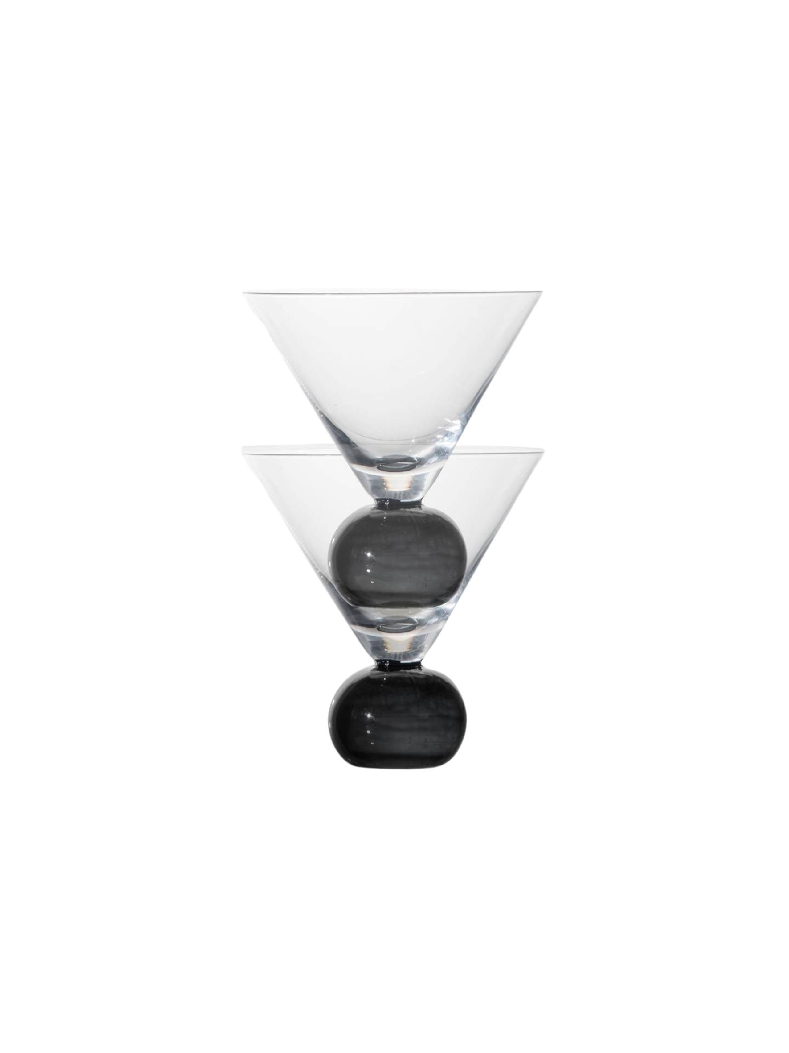 Byon - Glas - Glass Spice 2pcs - Clear / Black