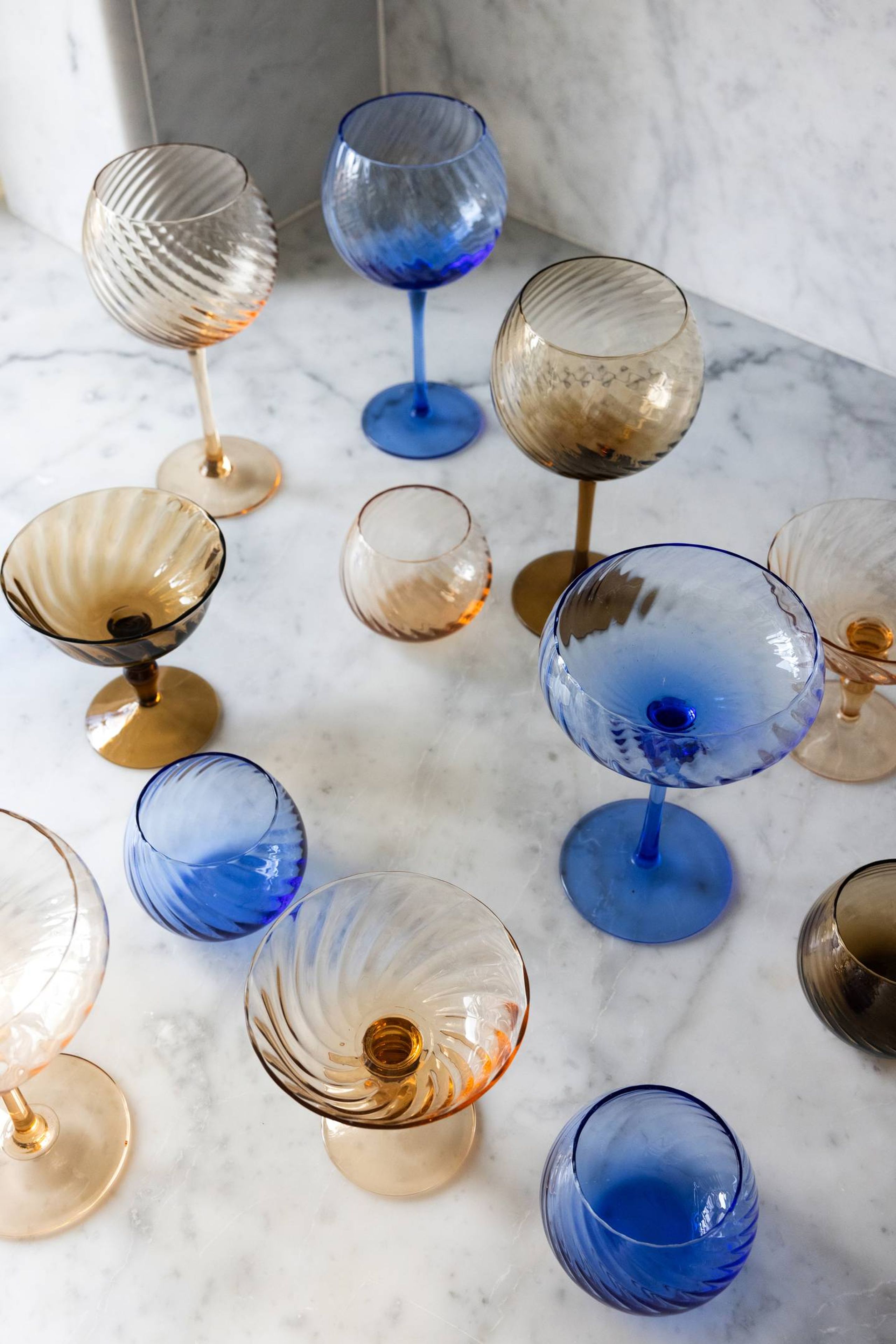 Byon - Glass - Water Glass Opacity - Blue 2pcs