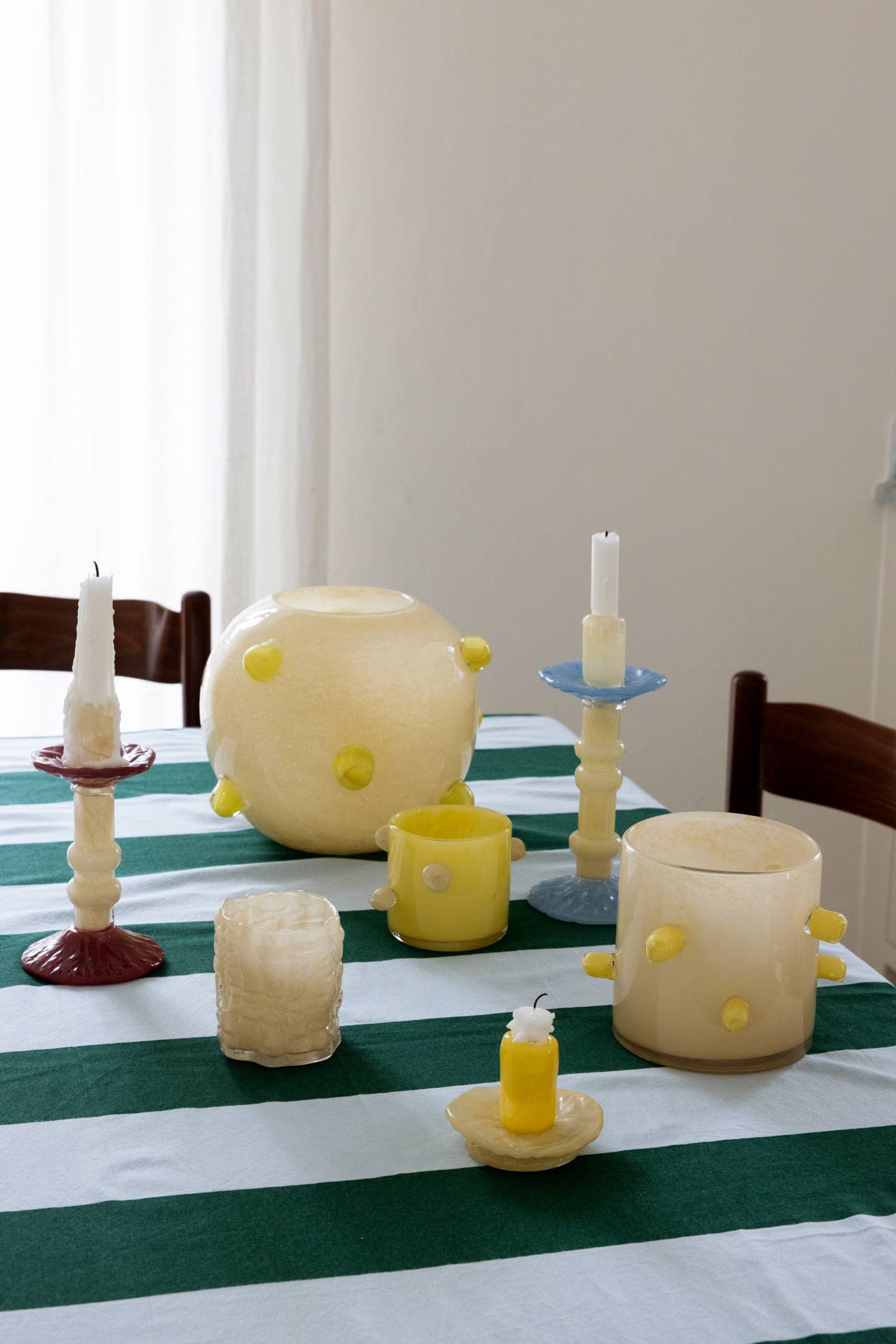 Byon - Portavelas - Candle Holder Laranne - Beige