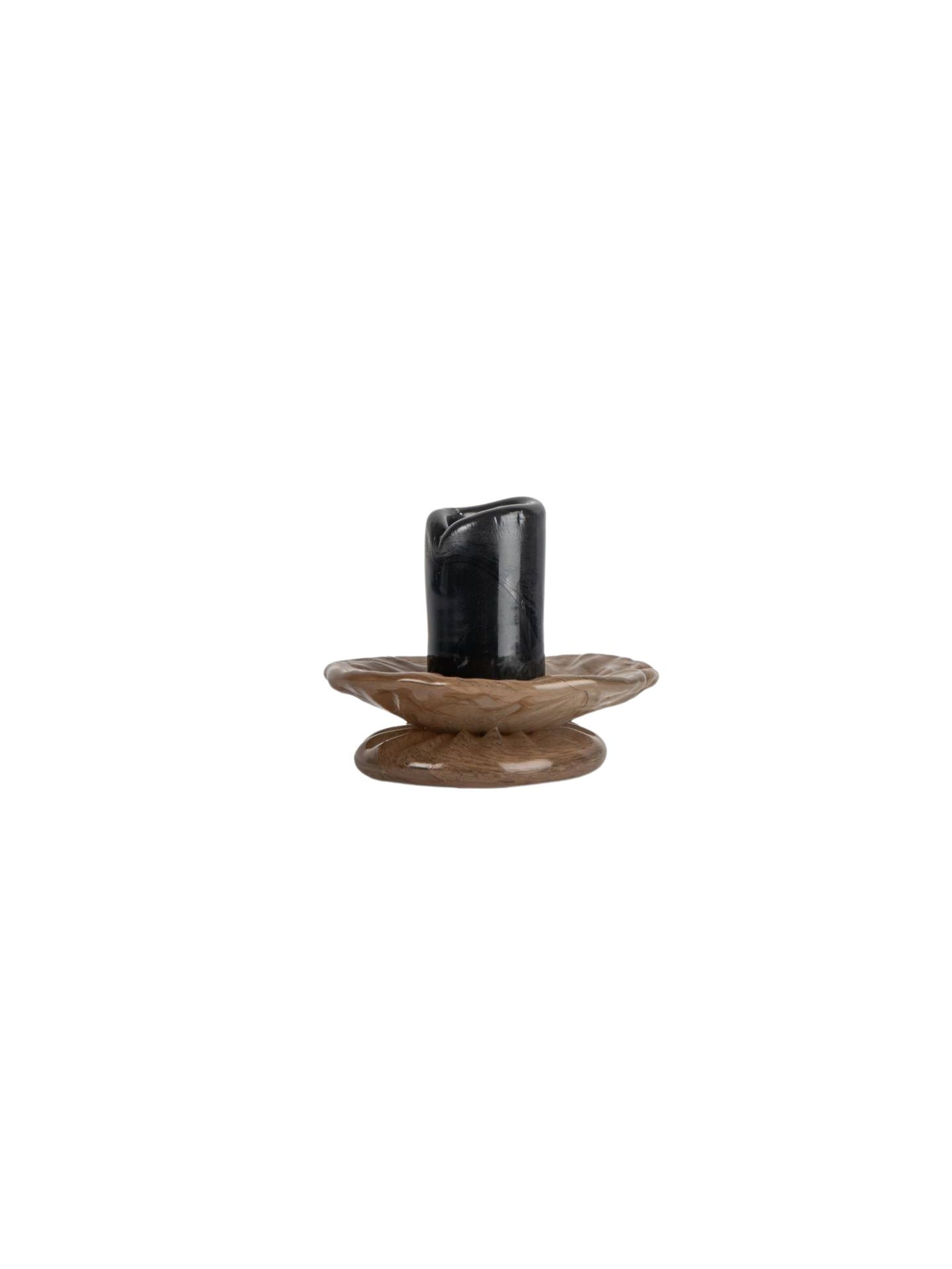Byon - Candle holder - Candlestick Lara XS - Black / Beige