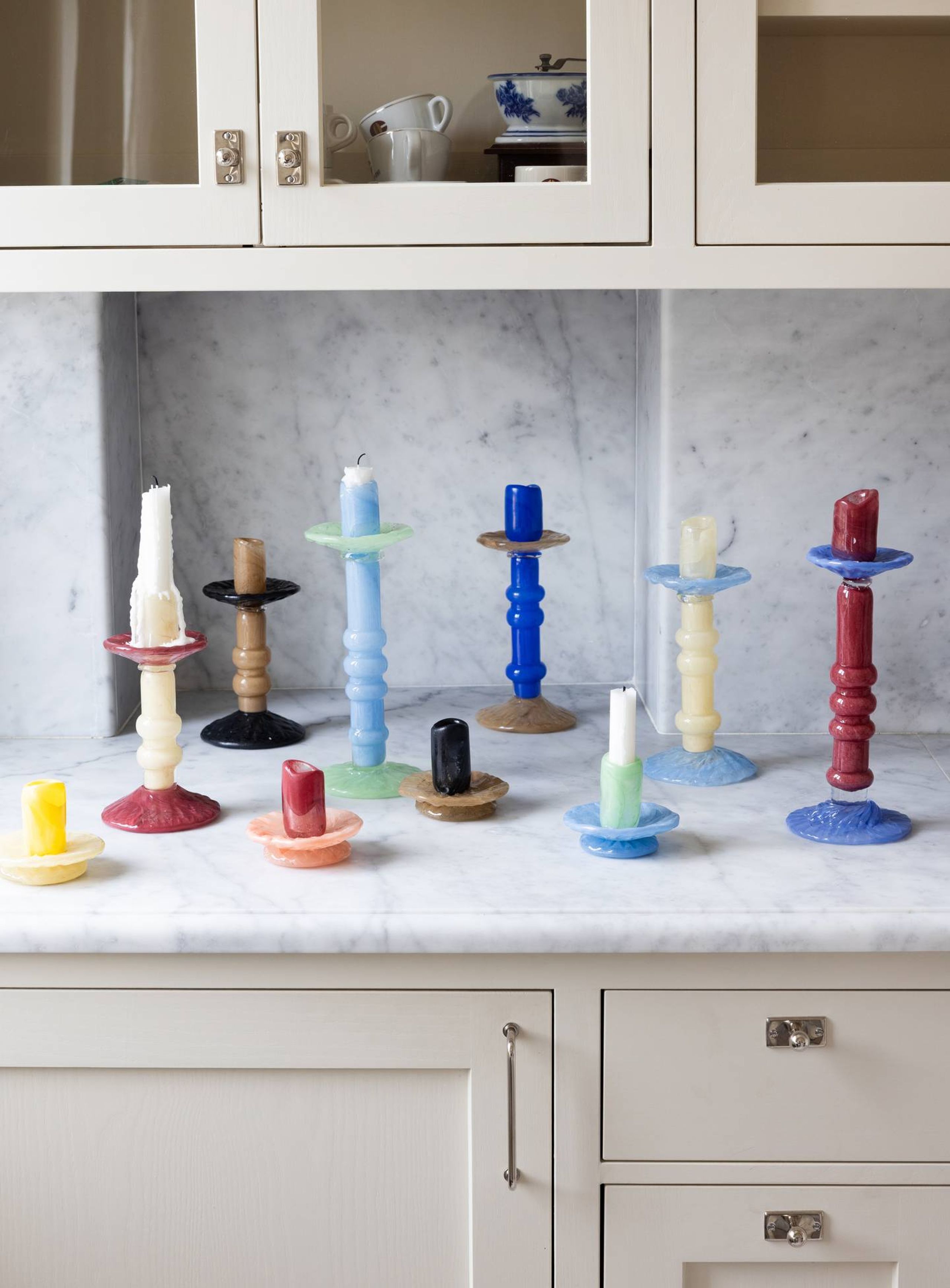 Byon - Candle holder - Candlestick Lara XS - Black / Beige