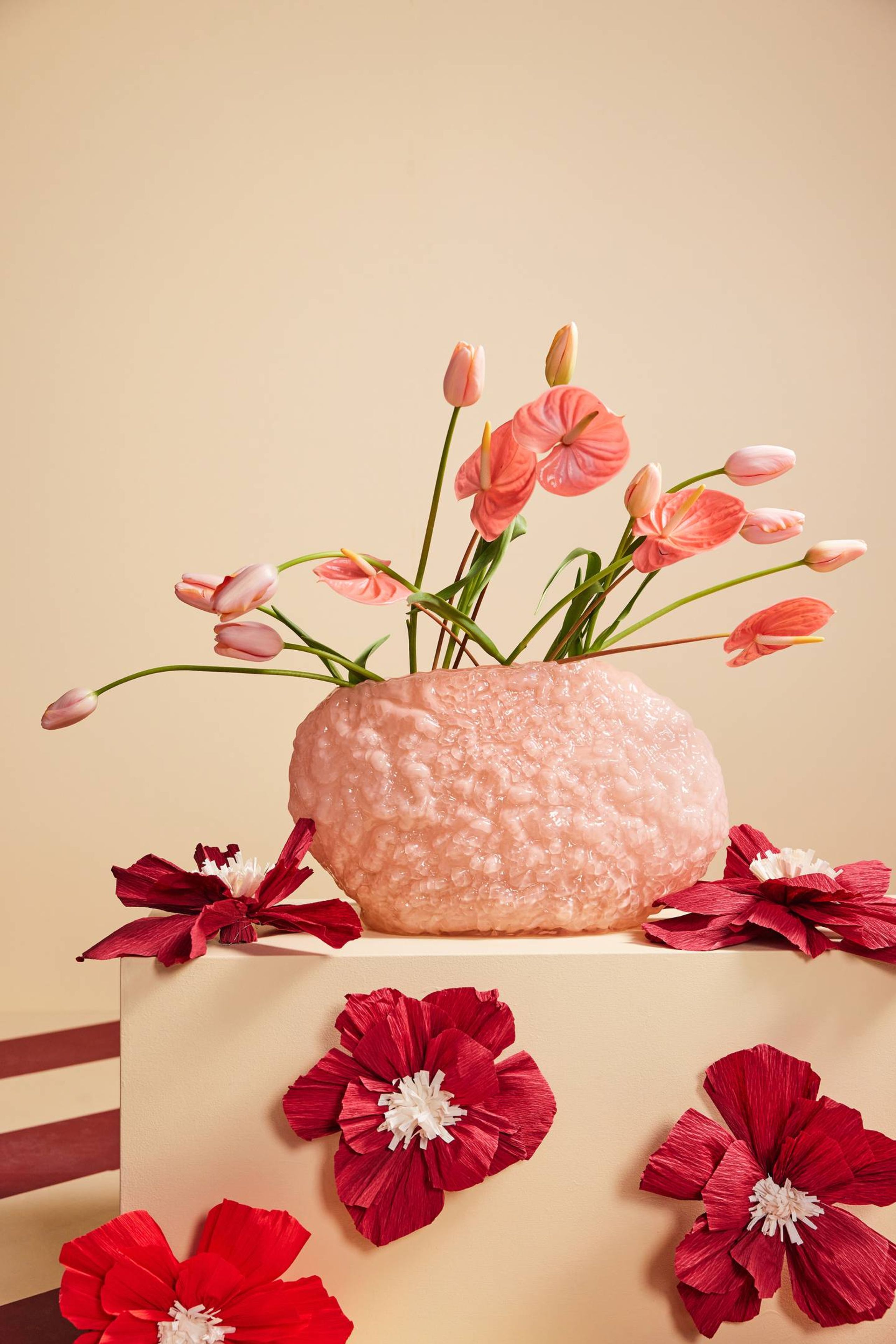 Byon - Vase - Vase Corallo L - Pink