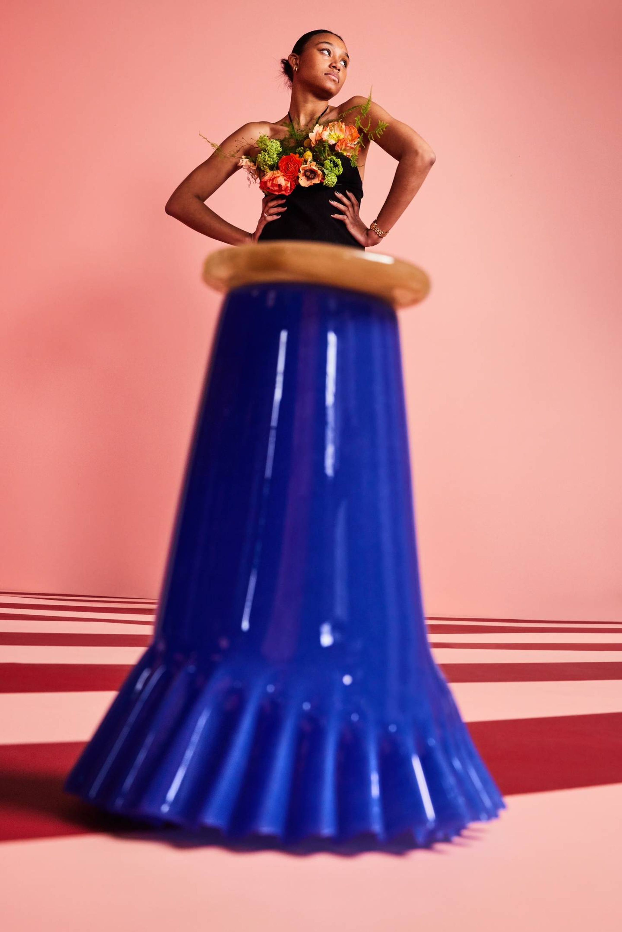 Byon - Vase - Vase Lori - Blue / Beige - L