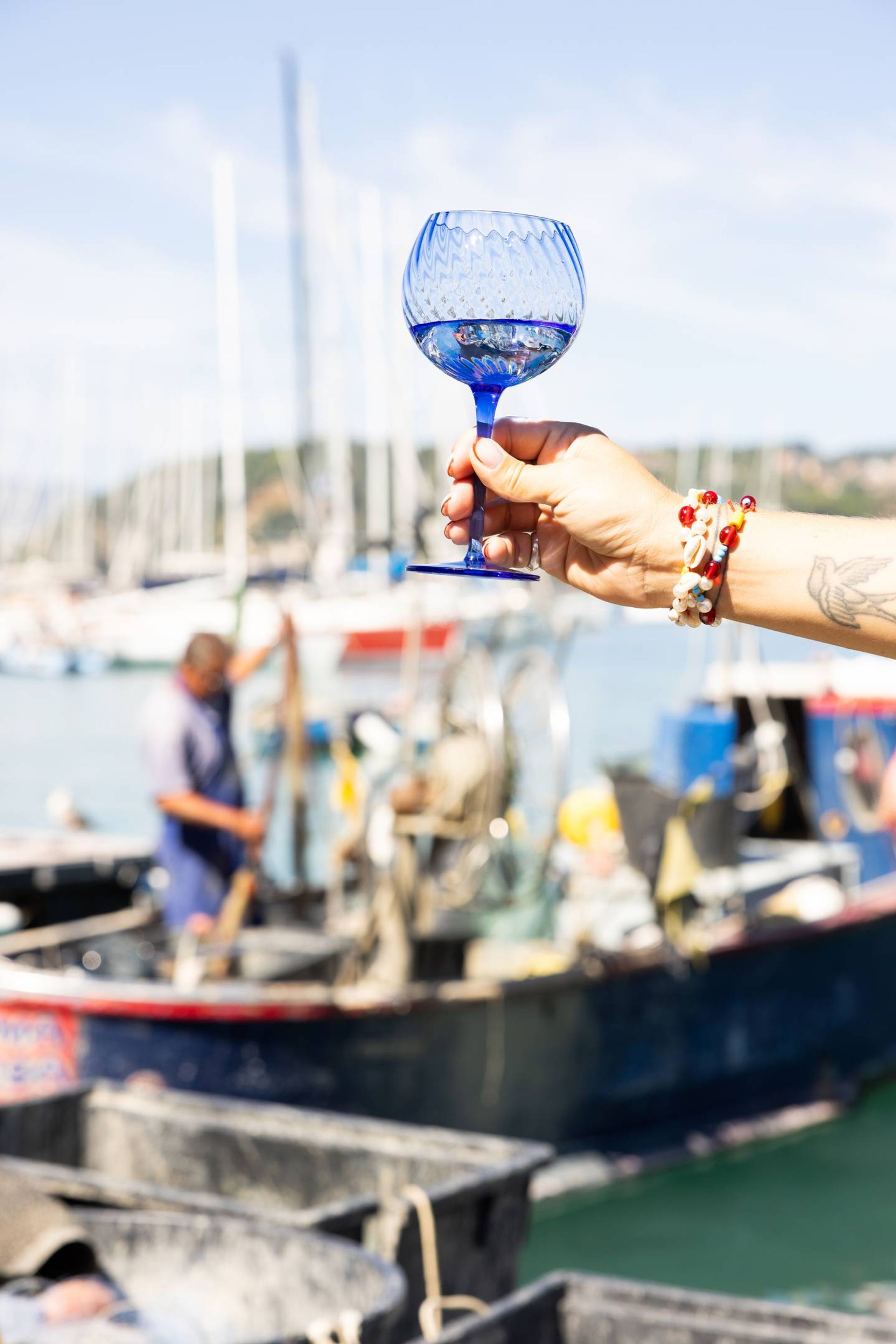 Byon - Wine glass - Wine Glass Opacity - Blue 2pcs