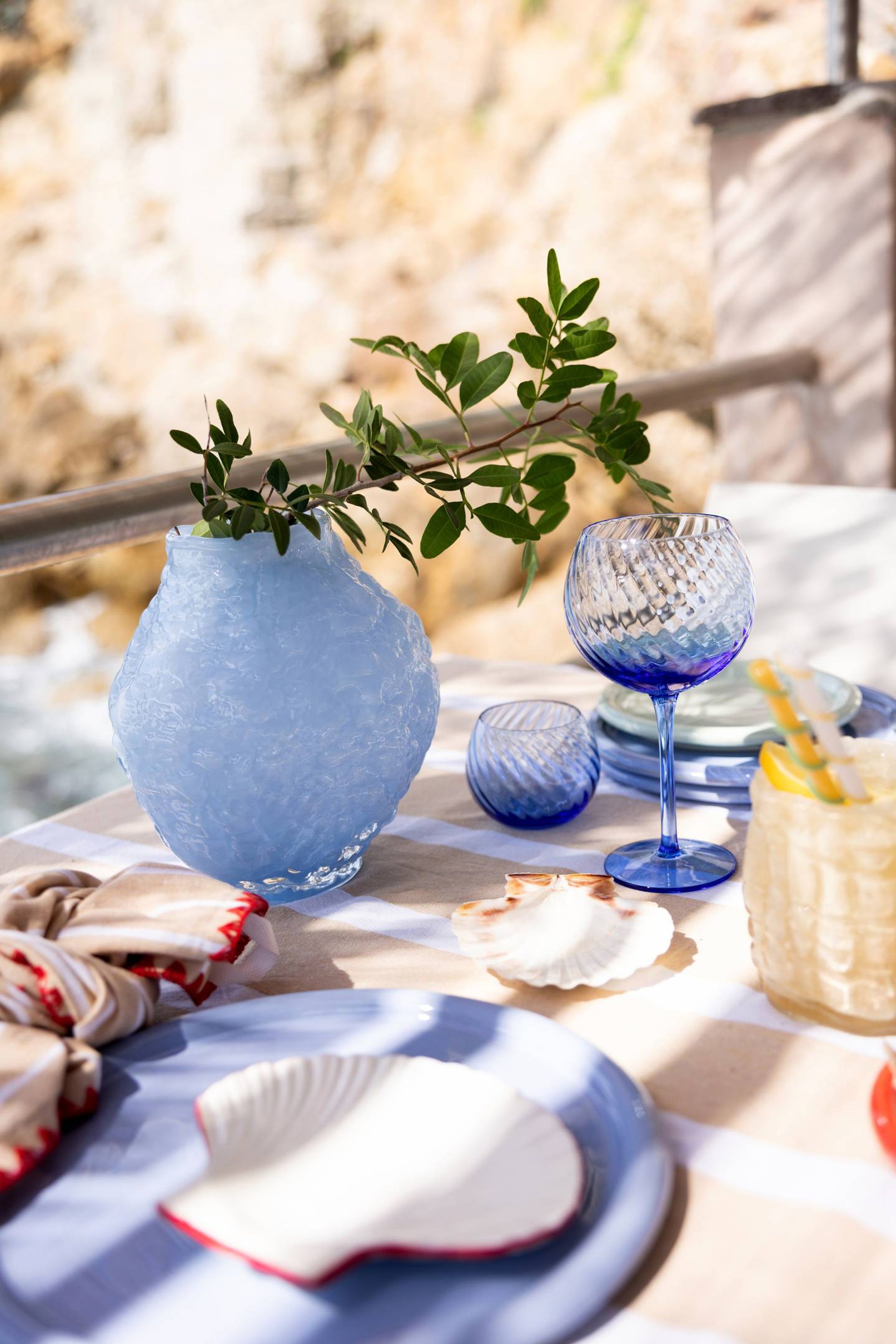 Byon - Wine glass - Wine Glass Opacity - Blue 2pcs