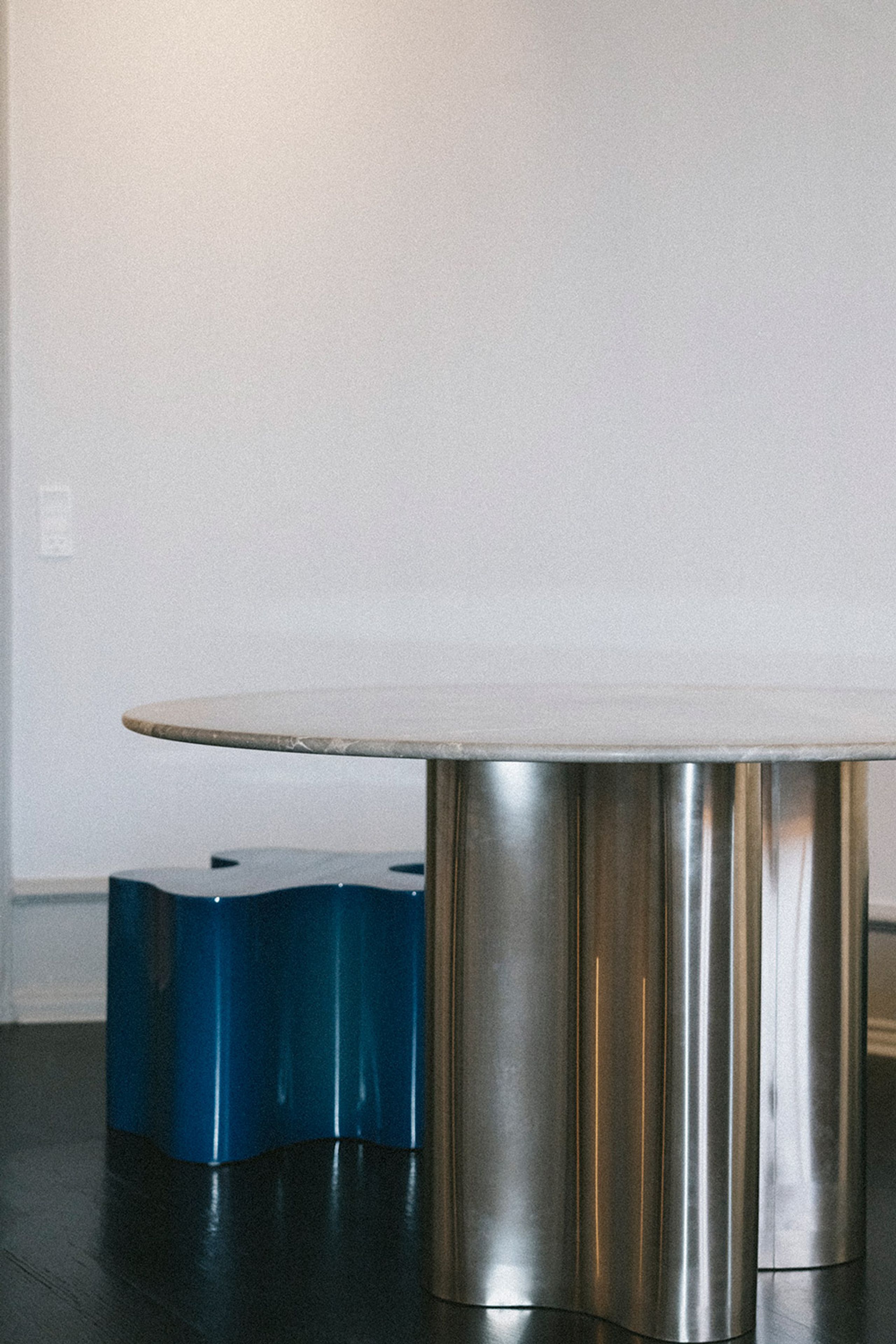 CAIA LEIFSDOTTER DESIGN STUDIO - Table Legs - Silver Root Base - Brushed Stainless Steel