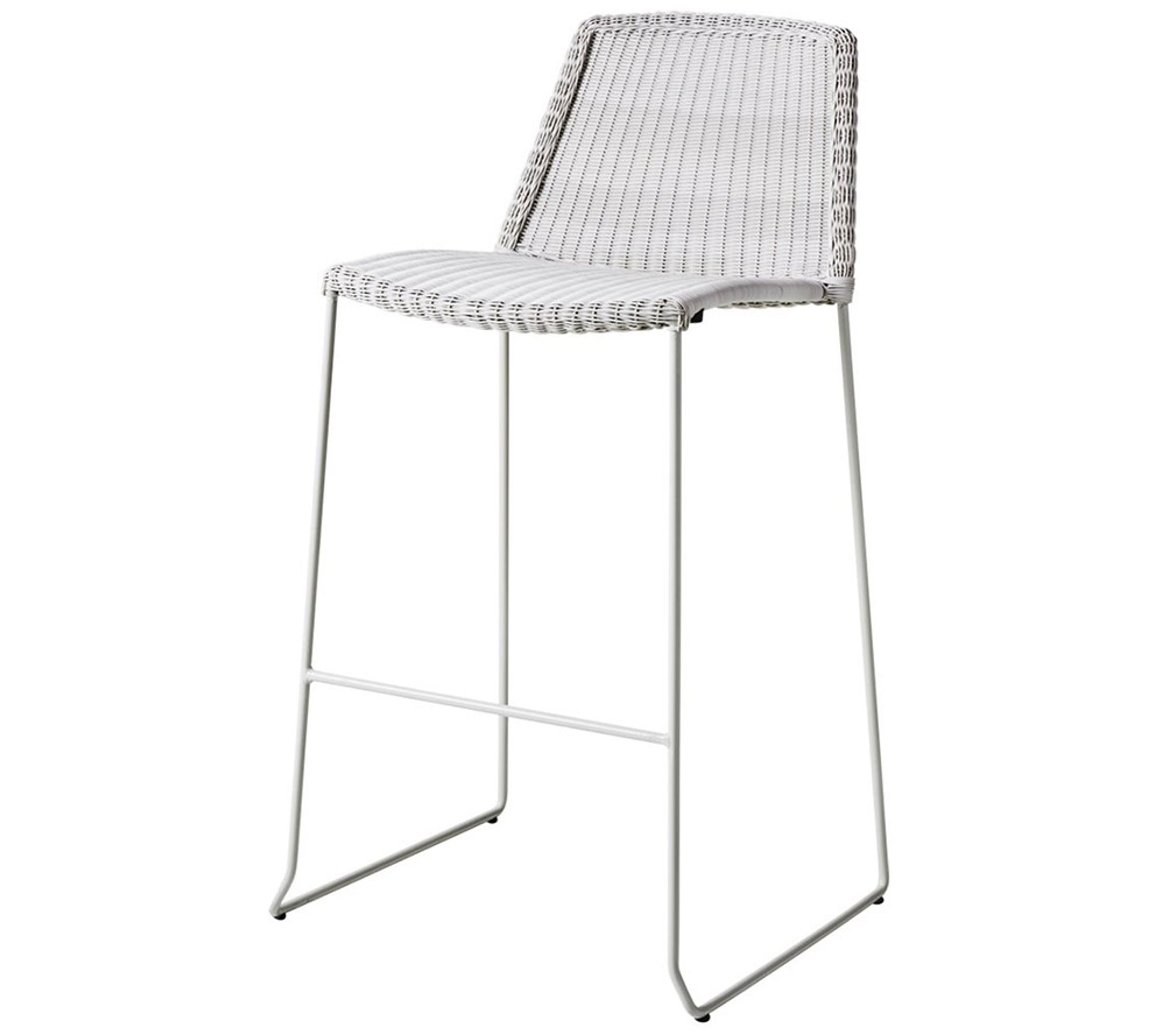 Cane-line - Barstol - Breeze Barstol 5465 LI/LS/LW - Hvid-Grå