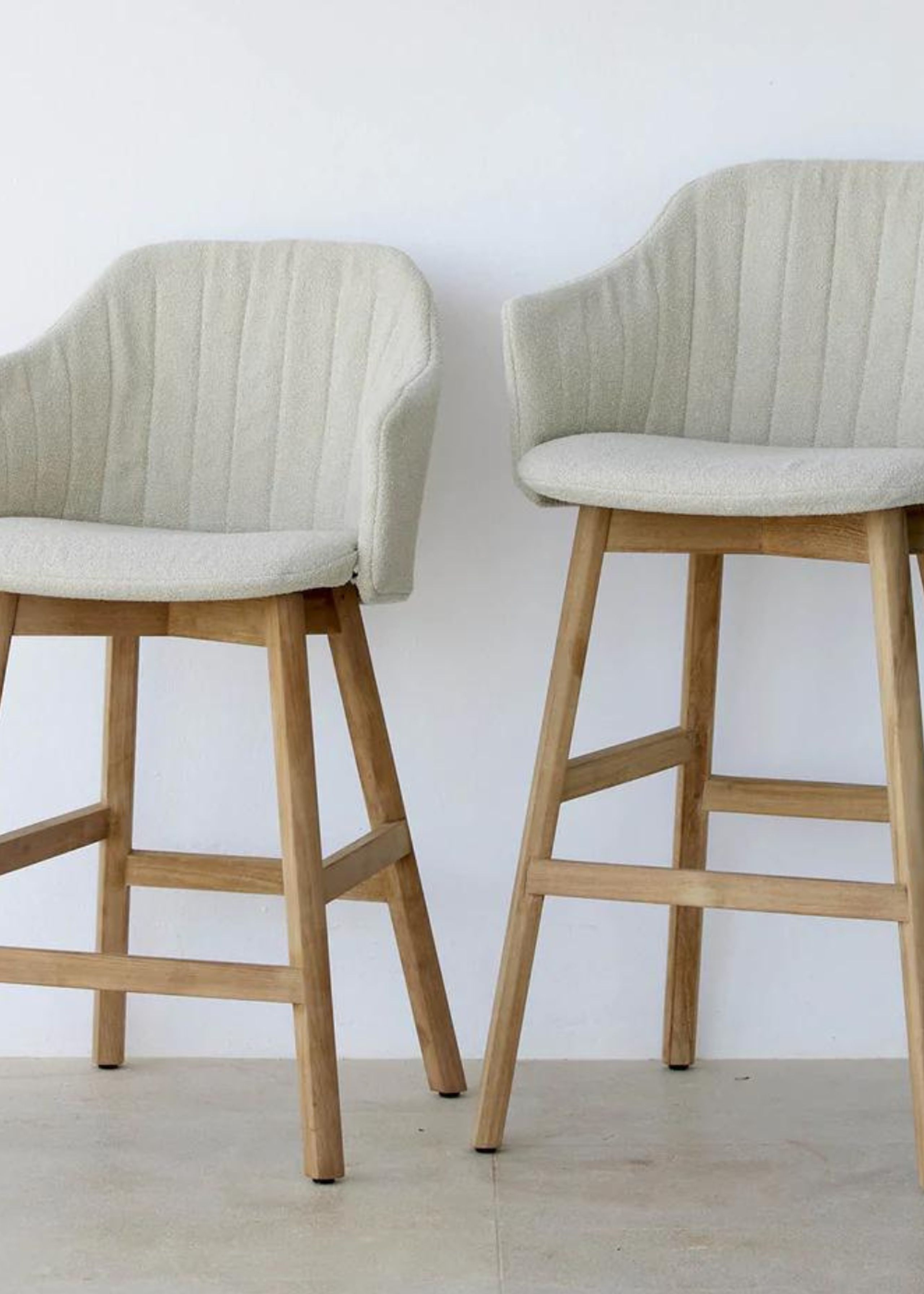 Cane-line - Barstol - Choice Barstol - Udendørs - Frame: Teak / Seat: Black