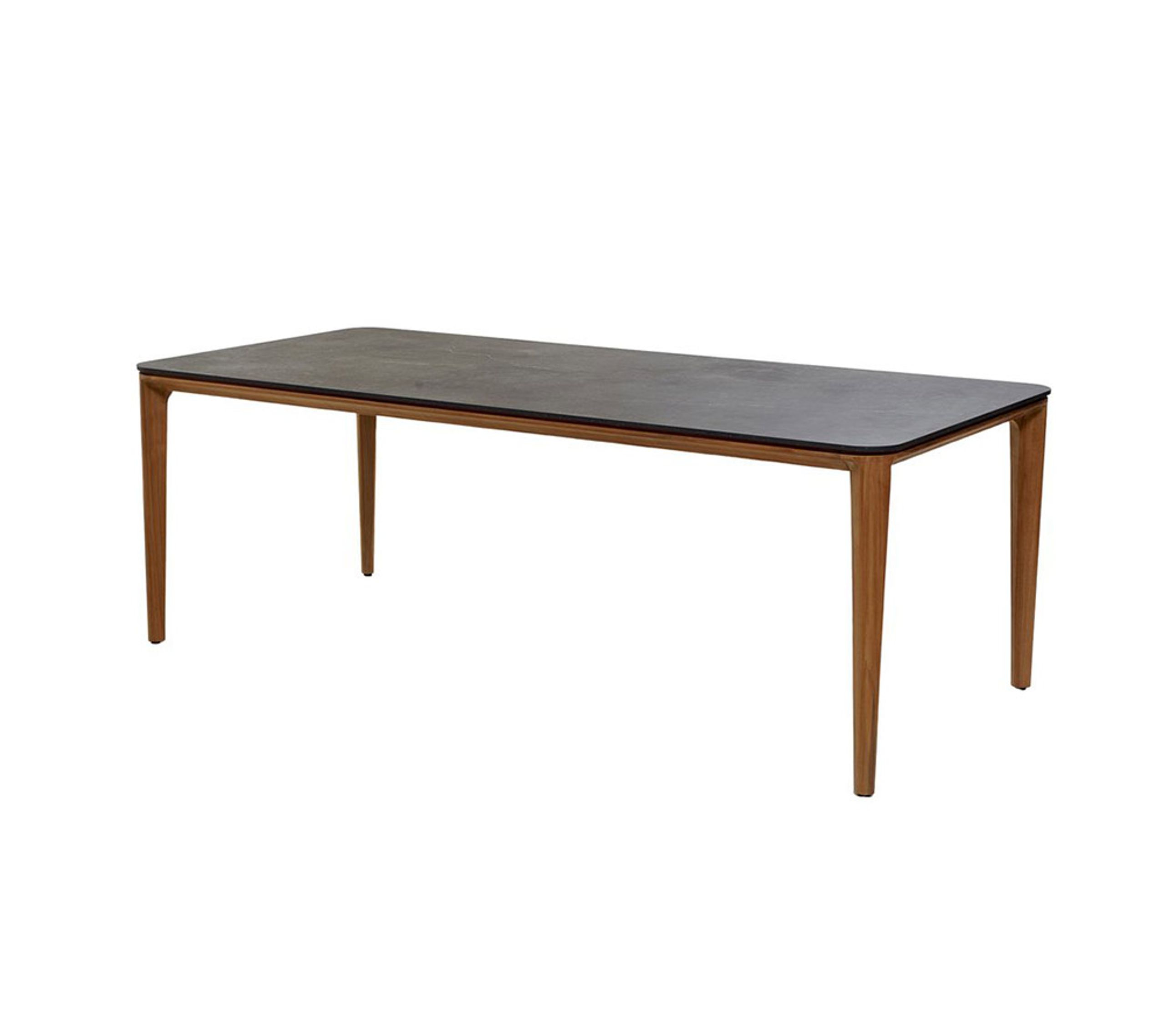 Cane-line - Tisch - Aspect Table - Frame: Teak / Tabletop: Black Fossil Ceramic - B210