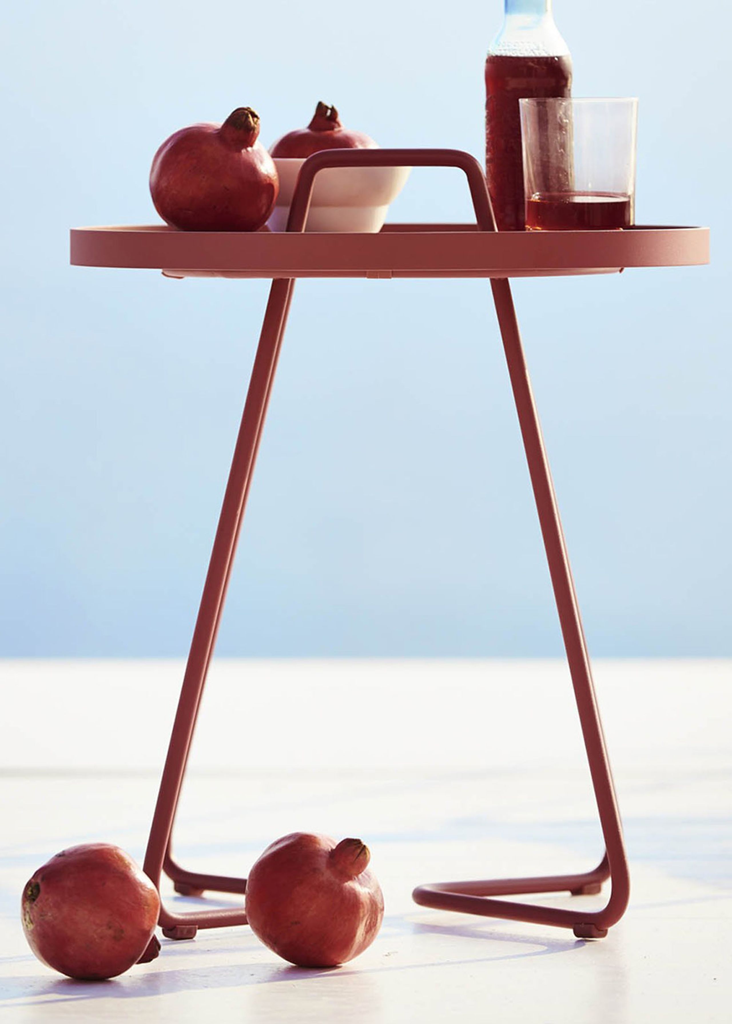 Cane-line - Table - On-the-move side table - Dusty blue - Small