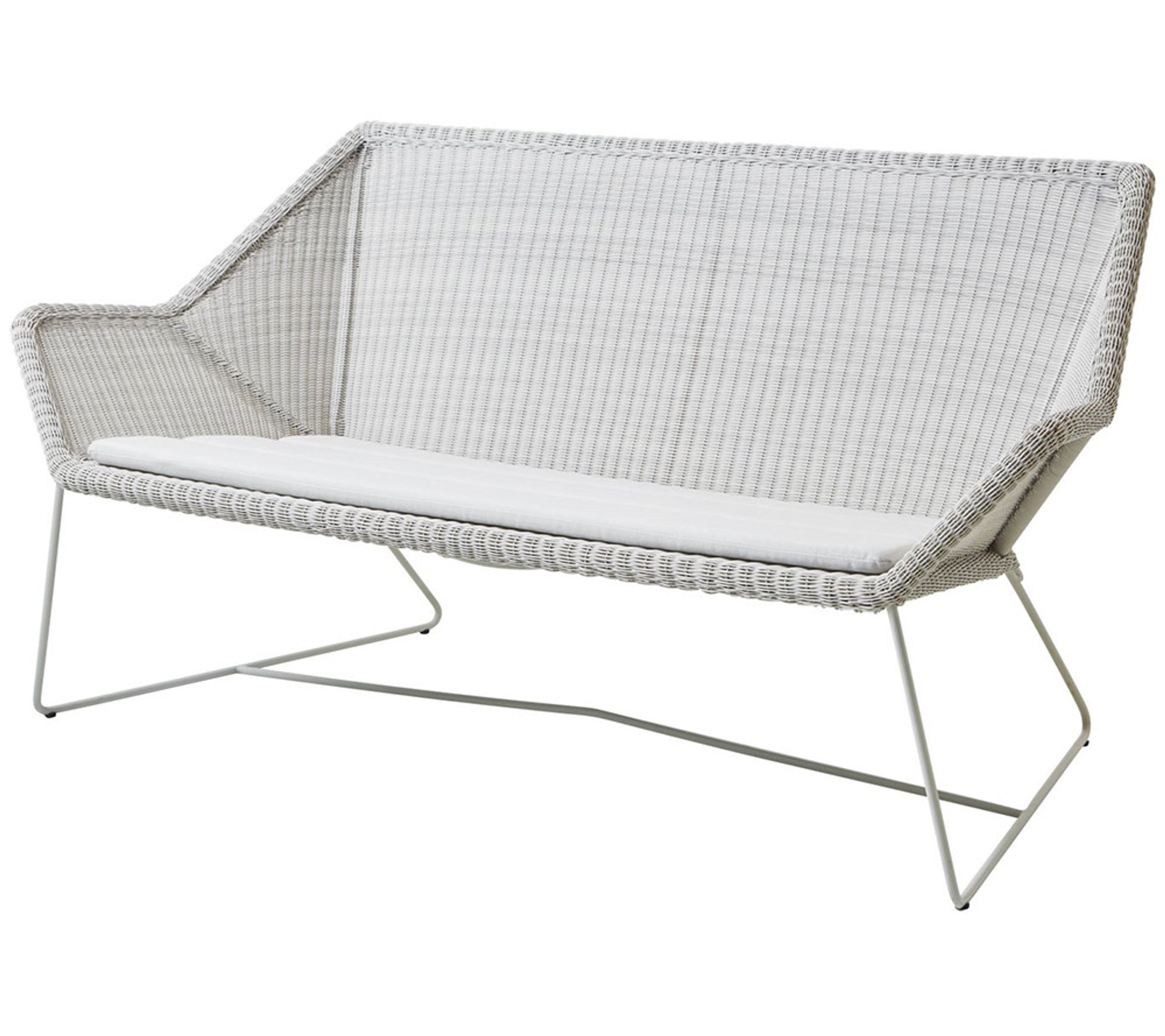 Cane-line - Cushion - Breeze 2 Seater Lounge Sofa Cushion - White - Cane-line Natté