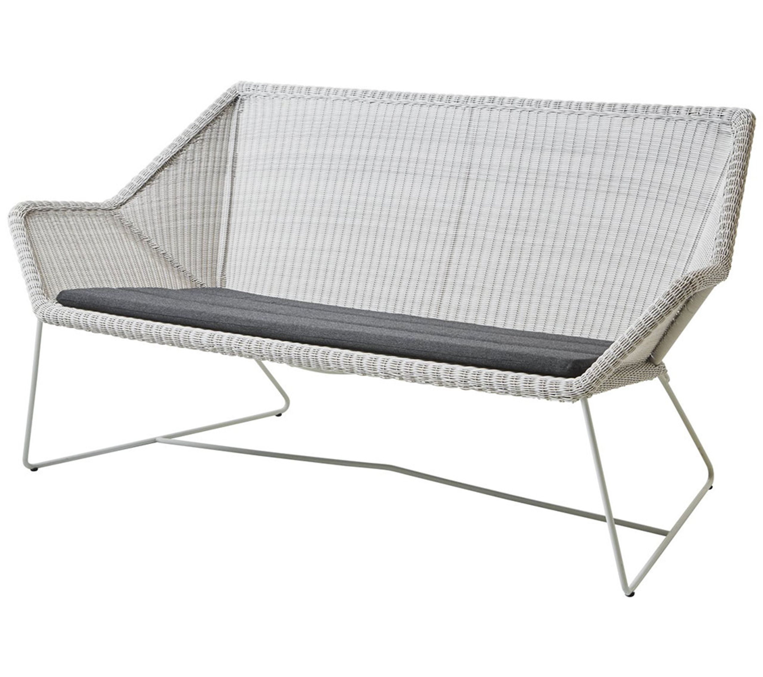 Cane-line - Coussin - Breeze 2 Seater Lounge Sofa Cushion - Black - Cane-line Natté