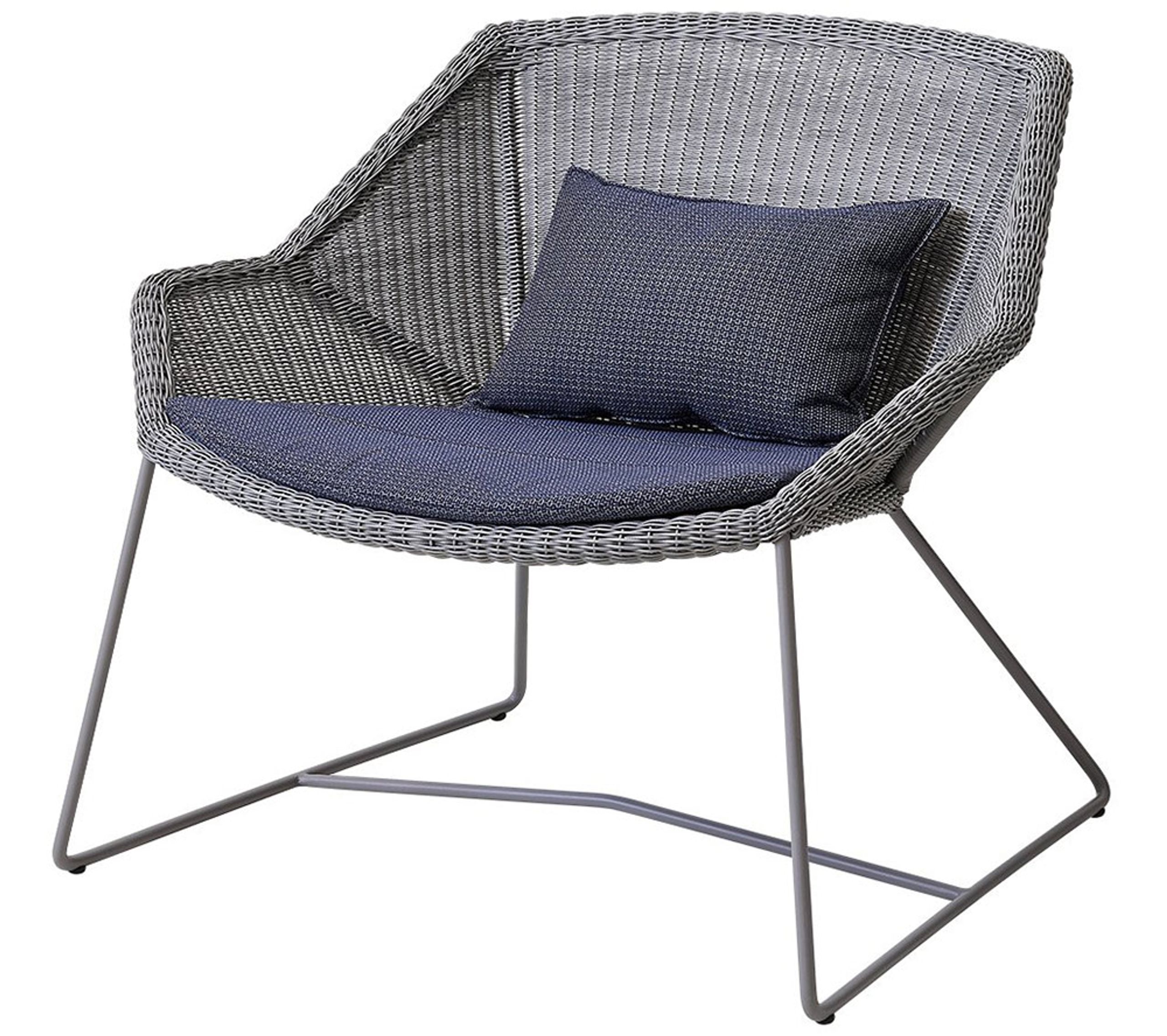 Cane-line - Cuscino - Breeze Lounge Chair Cushion - Blue - Cane-line Link