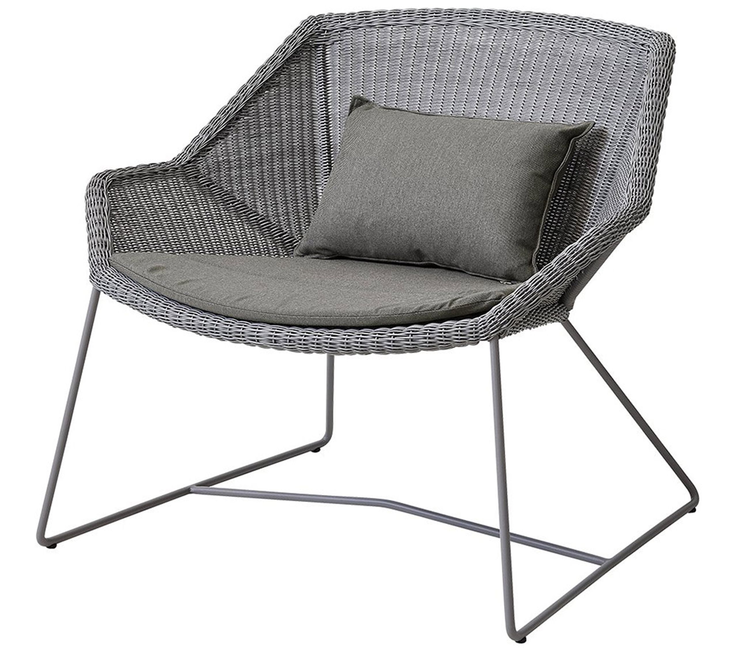 Cane-line - Cushion - Breeze Lounge Chair Cushion - Taupe - Cane-line Natté