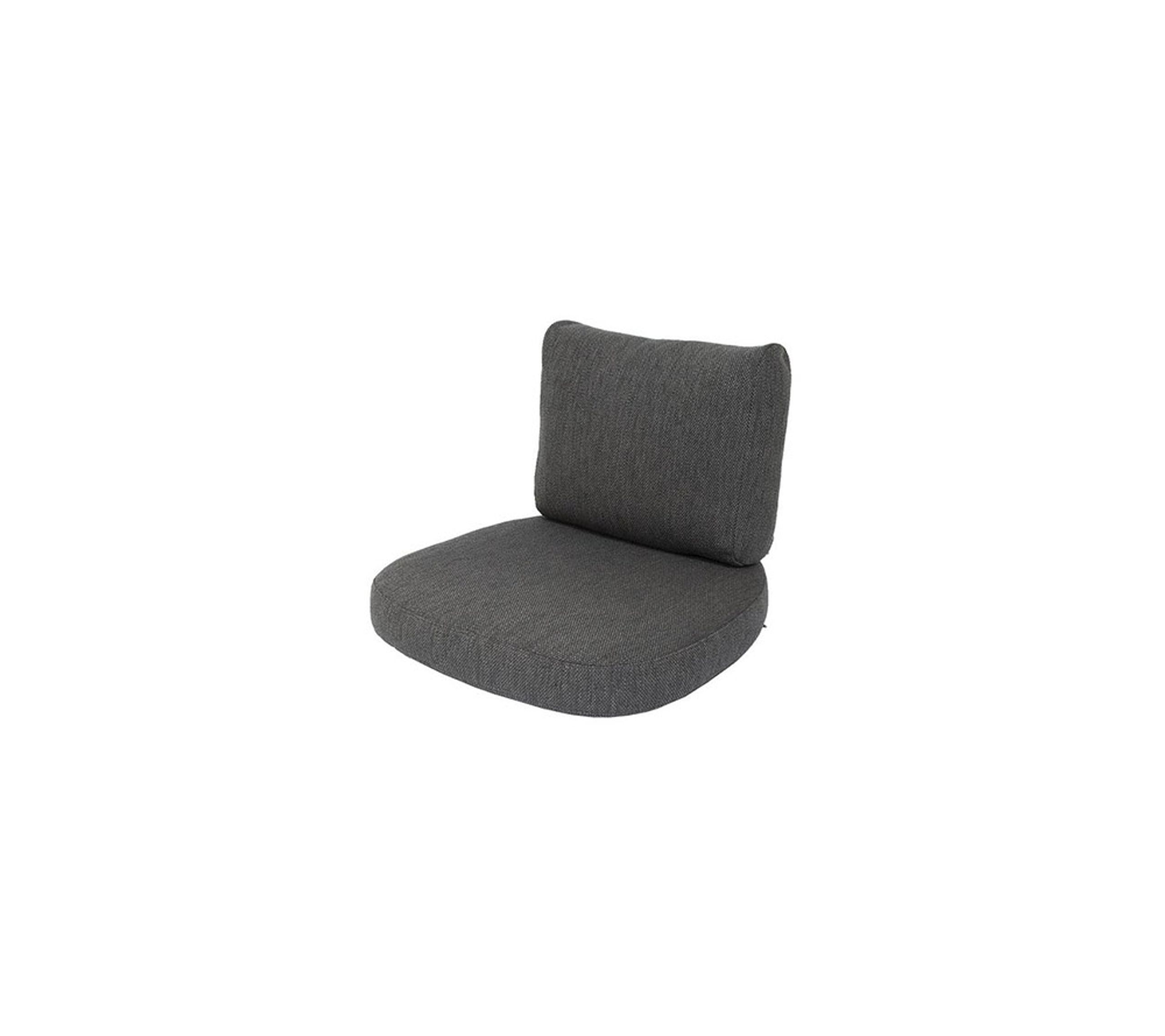 Cane-line - Cushion - Sense/Moments Lounge Chair Cushion Set Indoor - Grey - Swipe