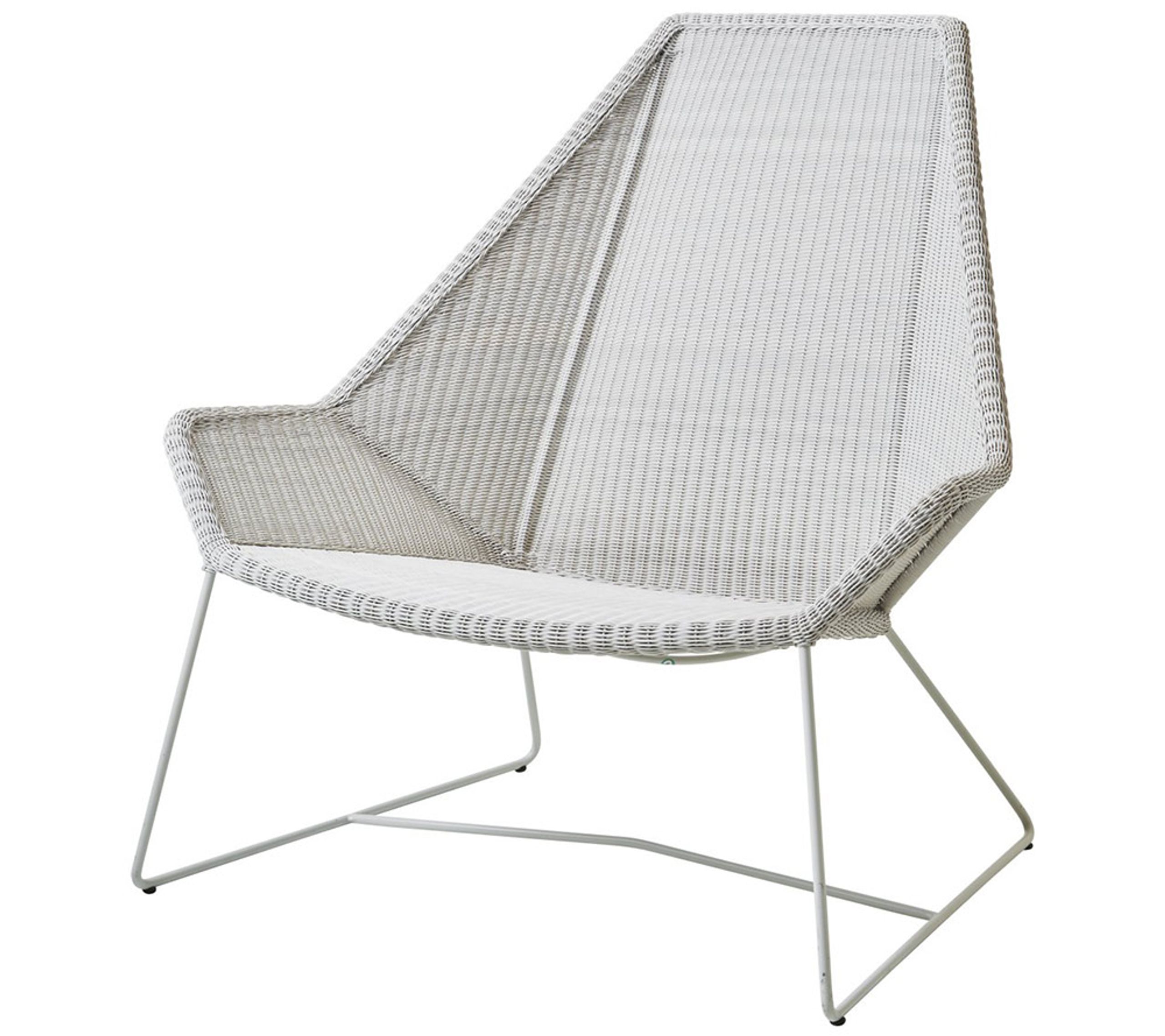 Cane-line - Sessel - Breeze Highback Lounge Chair 5469 LI/LS/LW - White-Grey