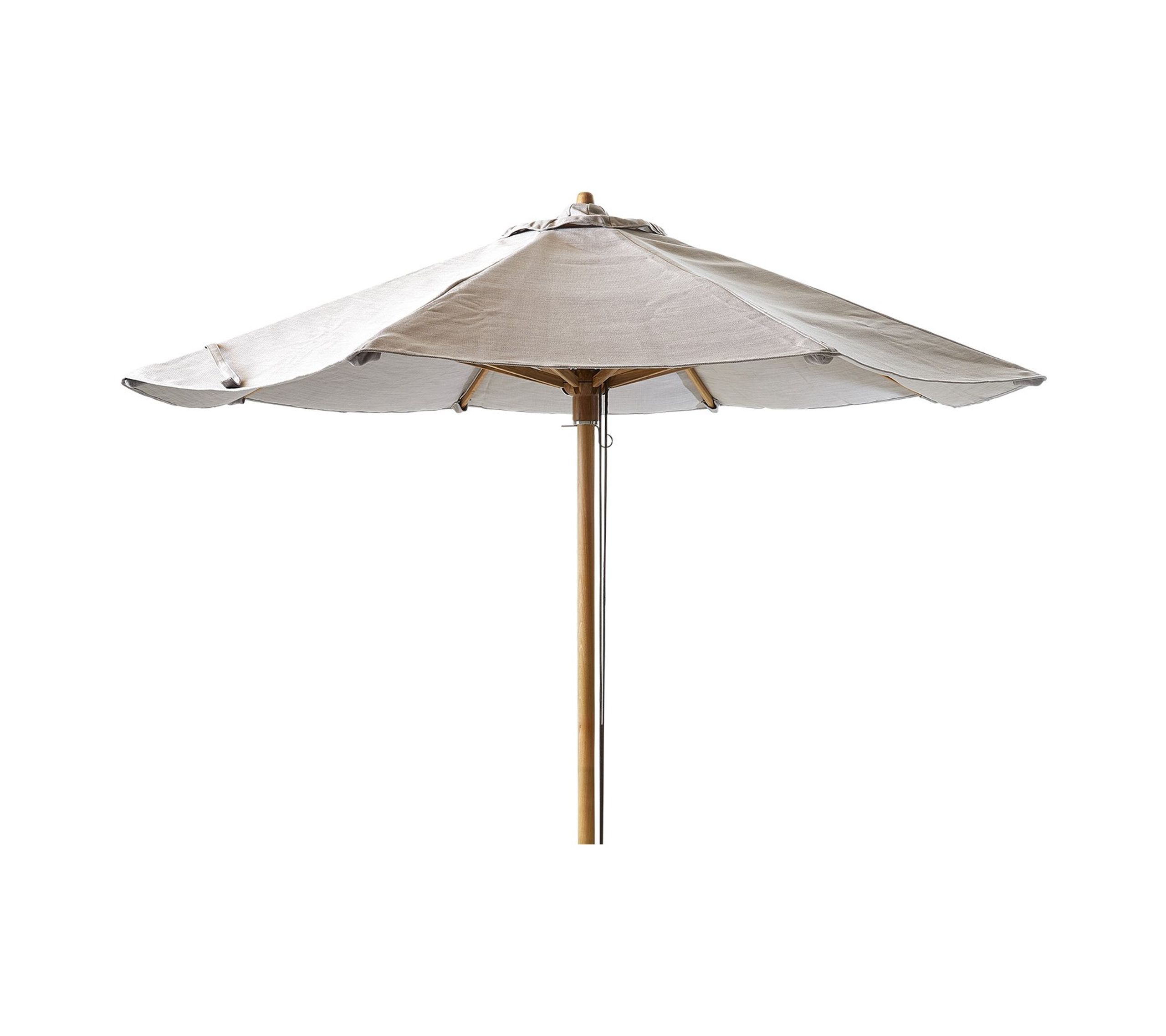 Cane-line - Parasol - Classic parasol - Teak/Mud - lav til peacock daybed