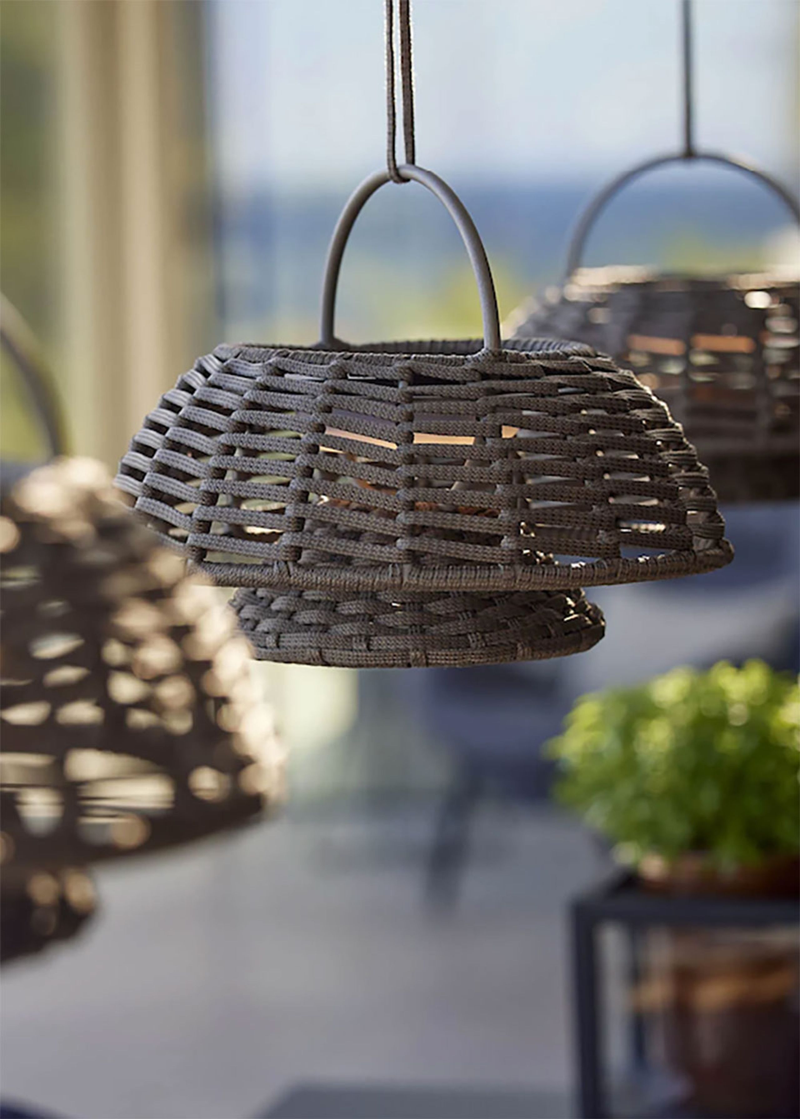 Cane-line - Heiluri - Illusion Lampe Til Ophæng - Cane-line Soft Rope, Dark Grey