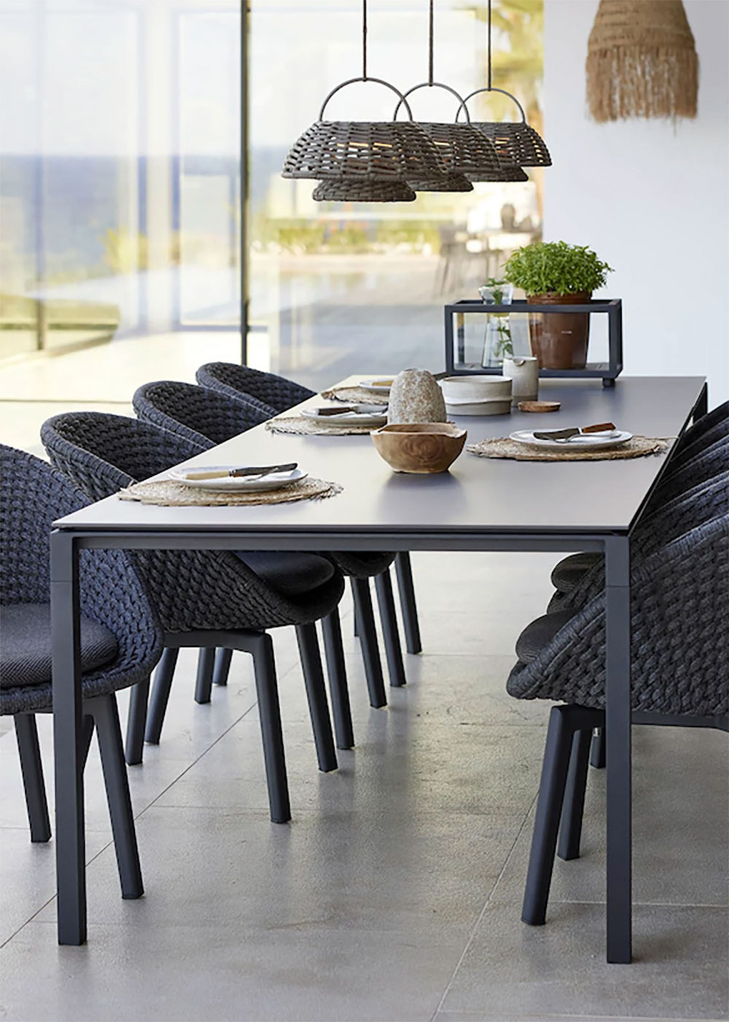 Cane-line - Heiluri - Illusion Lampe Til Ophæng - Cane-line Soft Rope, Dark Grey