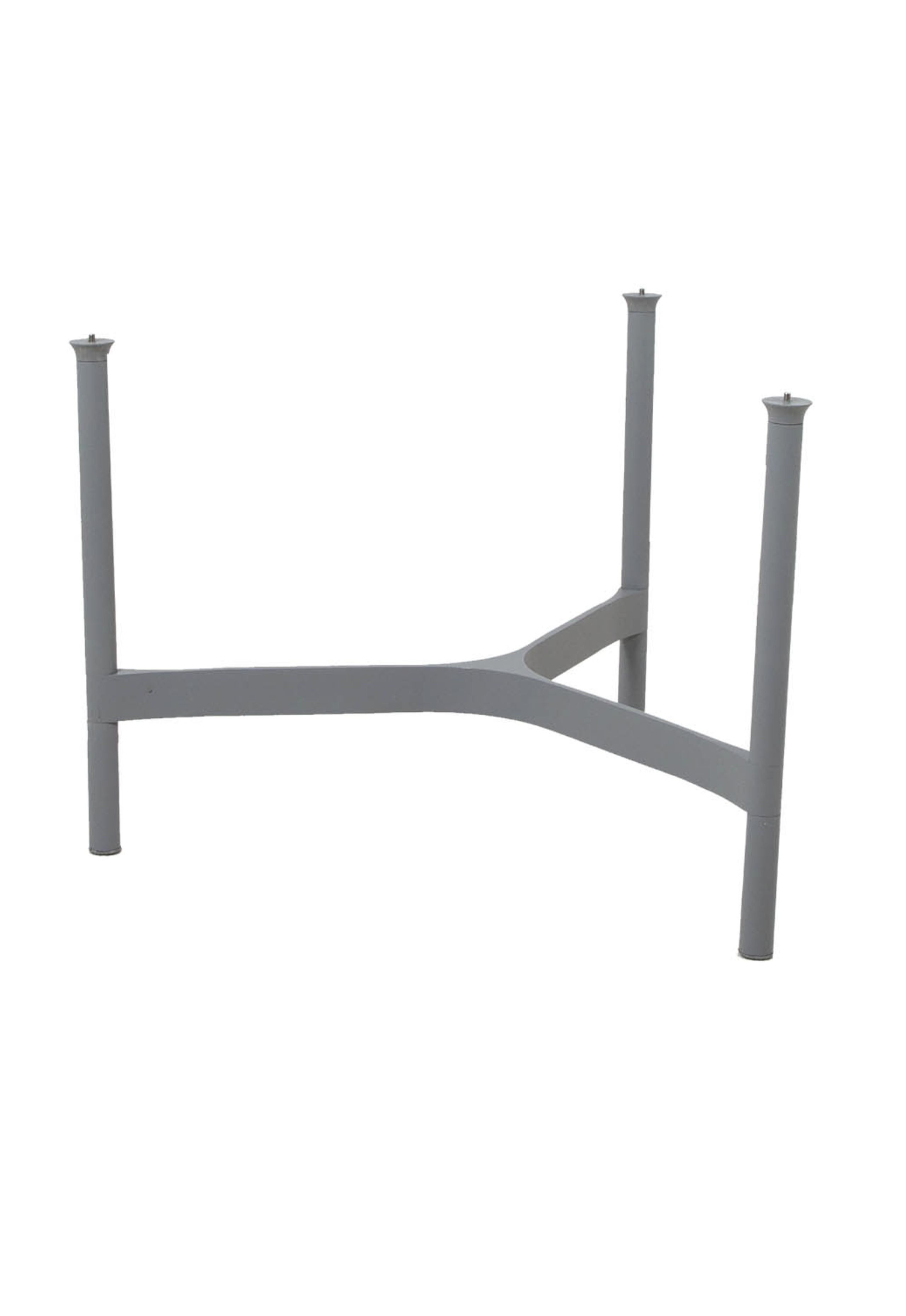 Cane-line - Frames - Twist Sofabordunderstel - Mellem - Light Grey, Aluminium