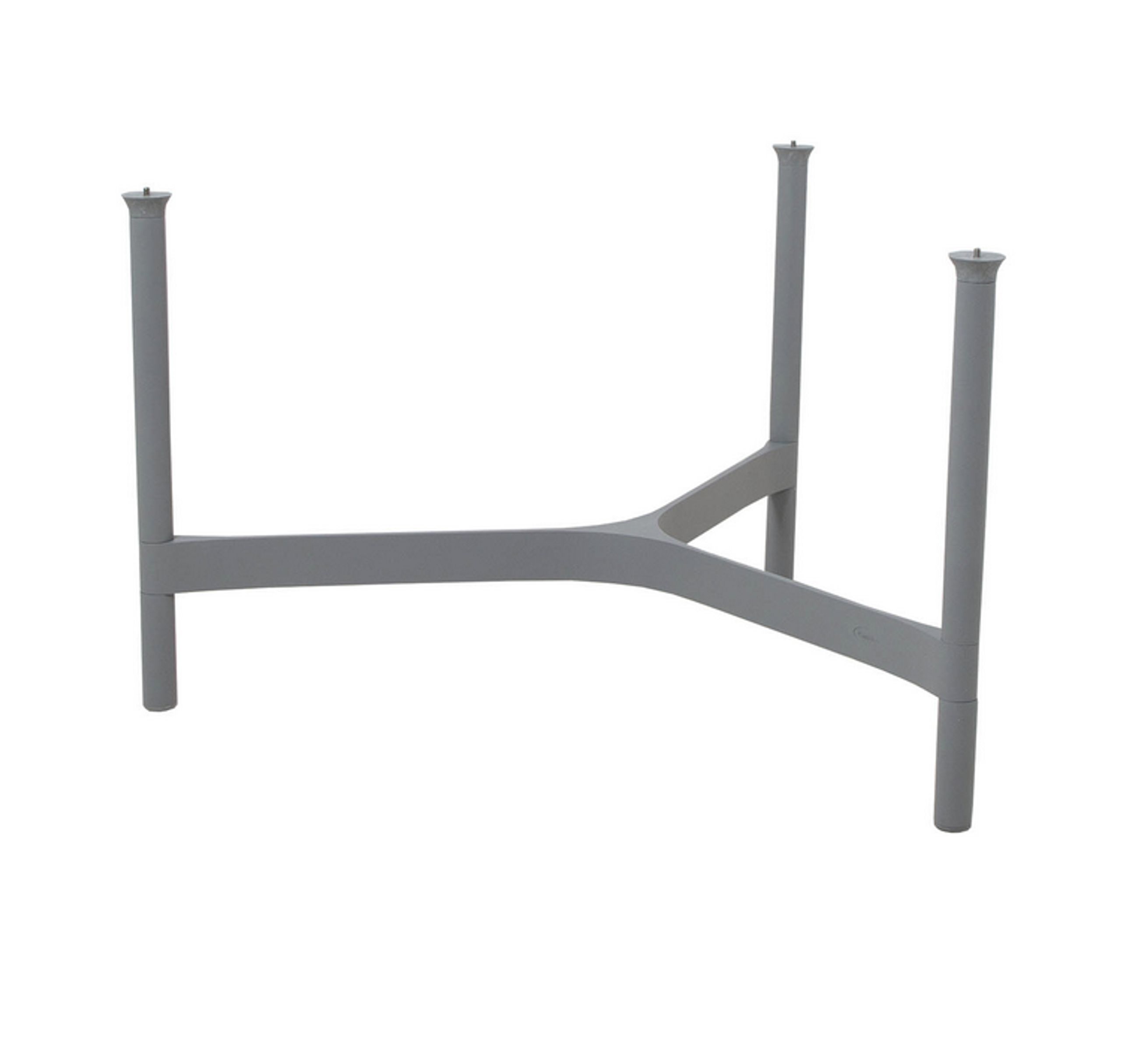 Cane-line - Frames - Twist Sofabordunderstel - Stor - Light Grey, Aluminium