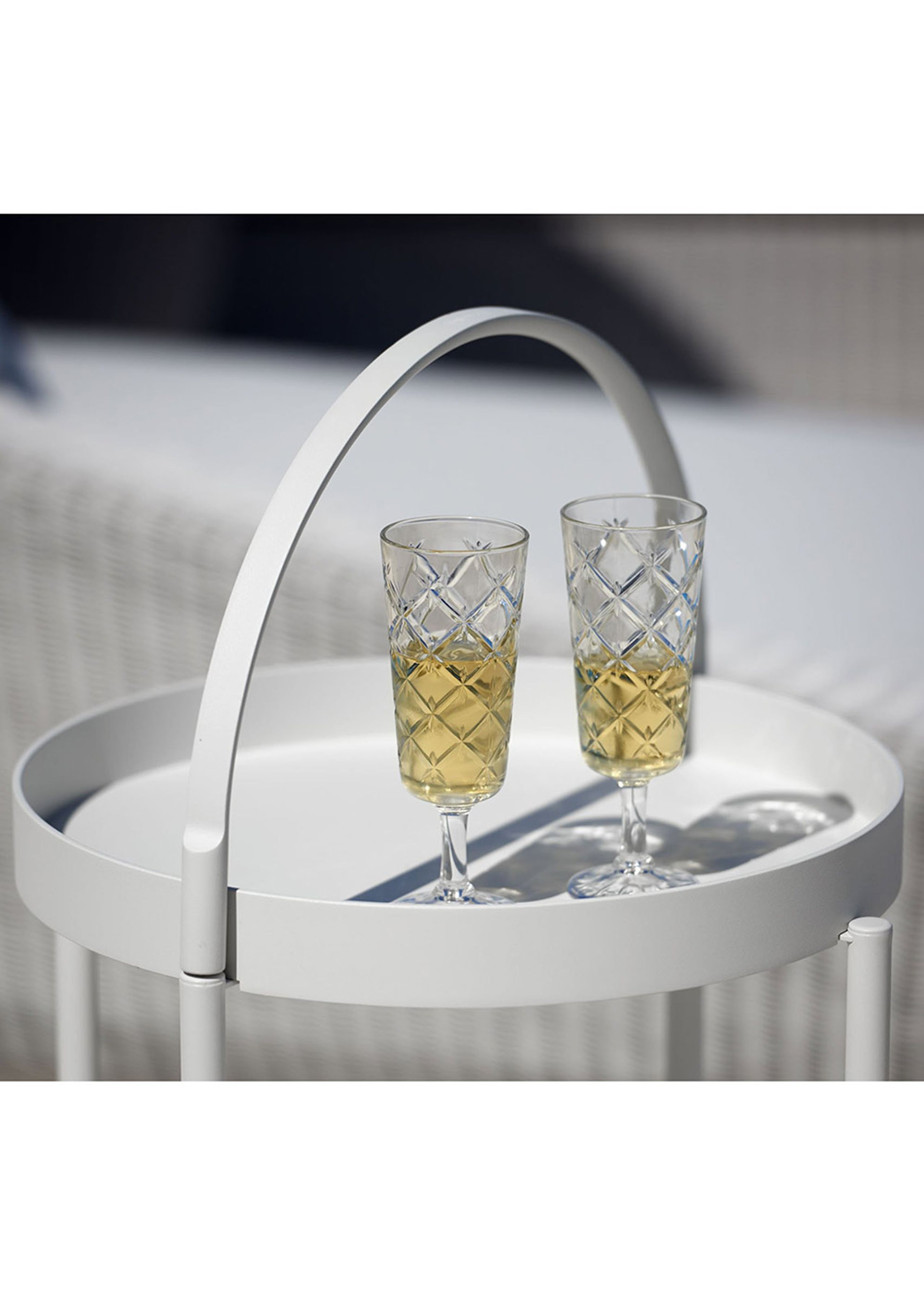 Cane-line - Étagère roulante - Roll trolley - White