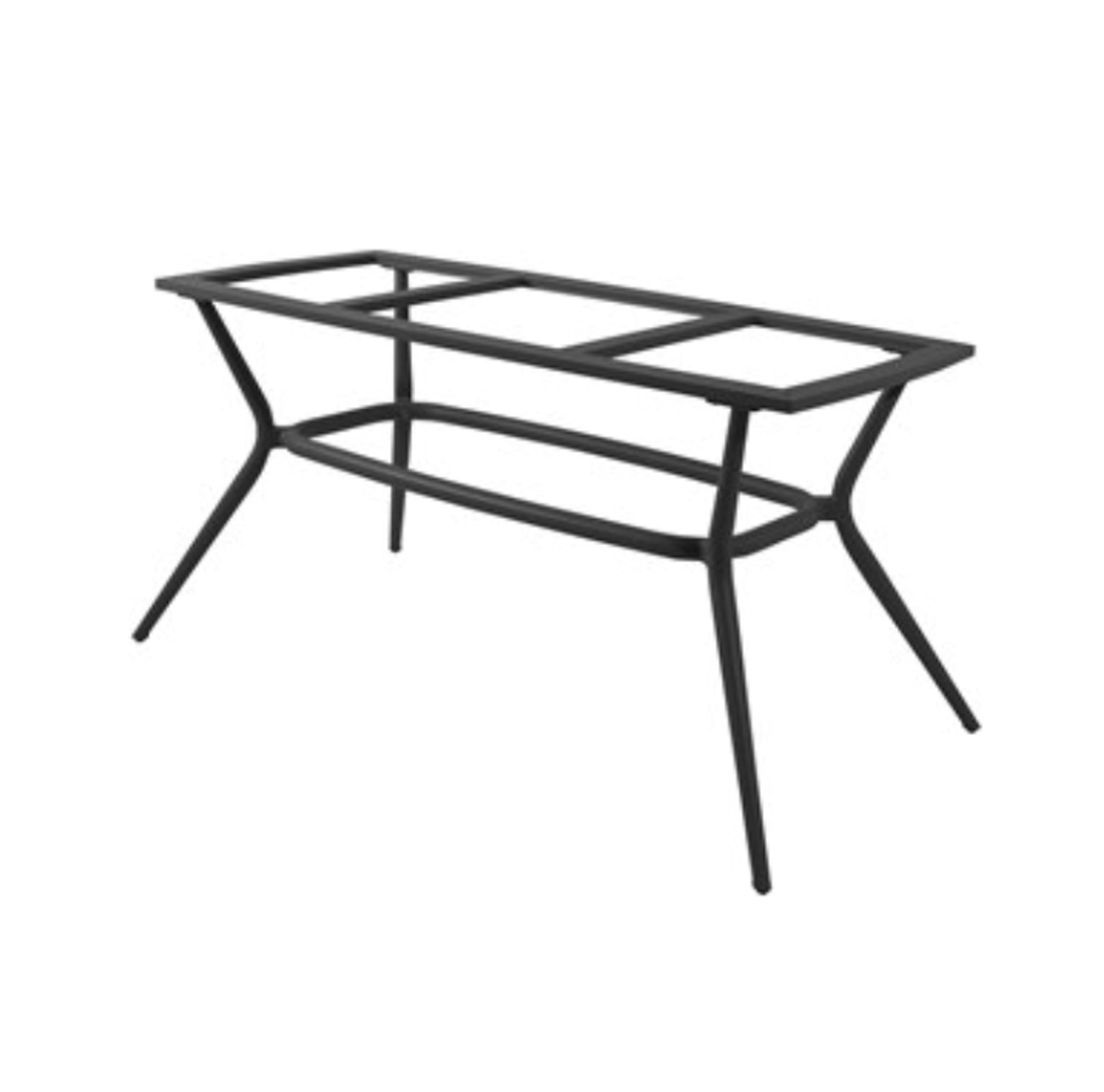 Cane-line - Zahradní stůl - Joy dining table base - Oval - Lava Grey, Aluminium