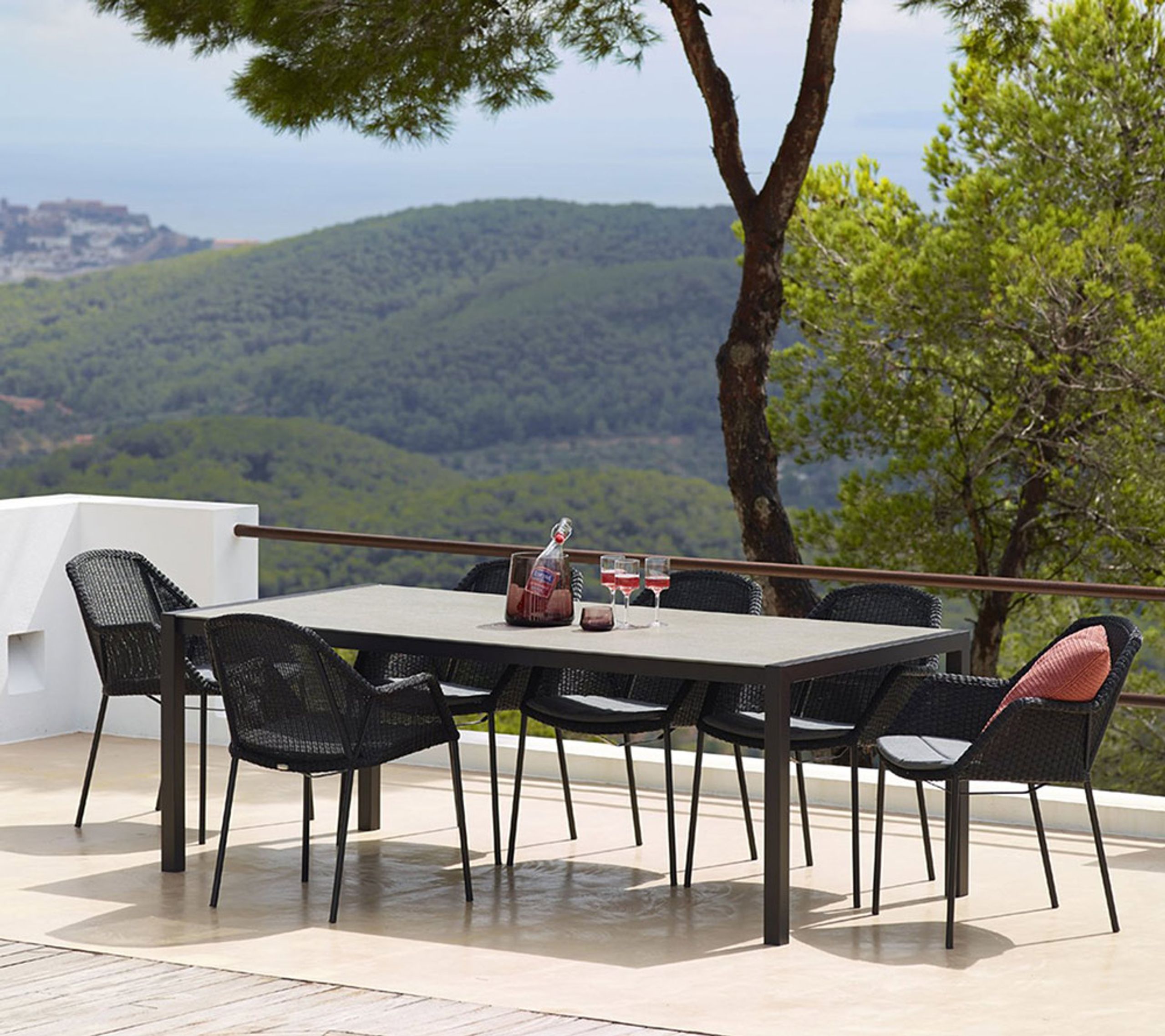 Cane-line - Stol - Breeze Stol 5464 LI/LS/LW - Hvid-grå