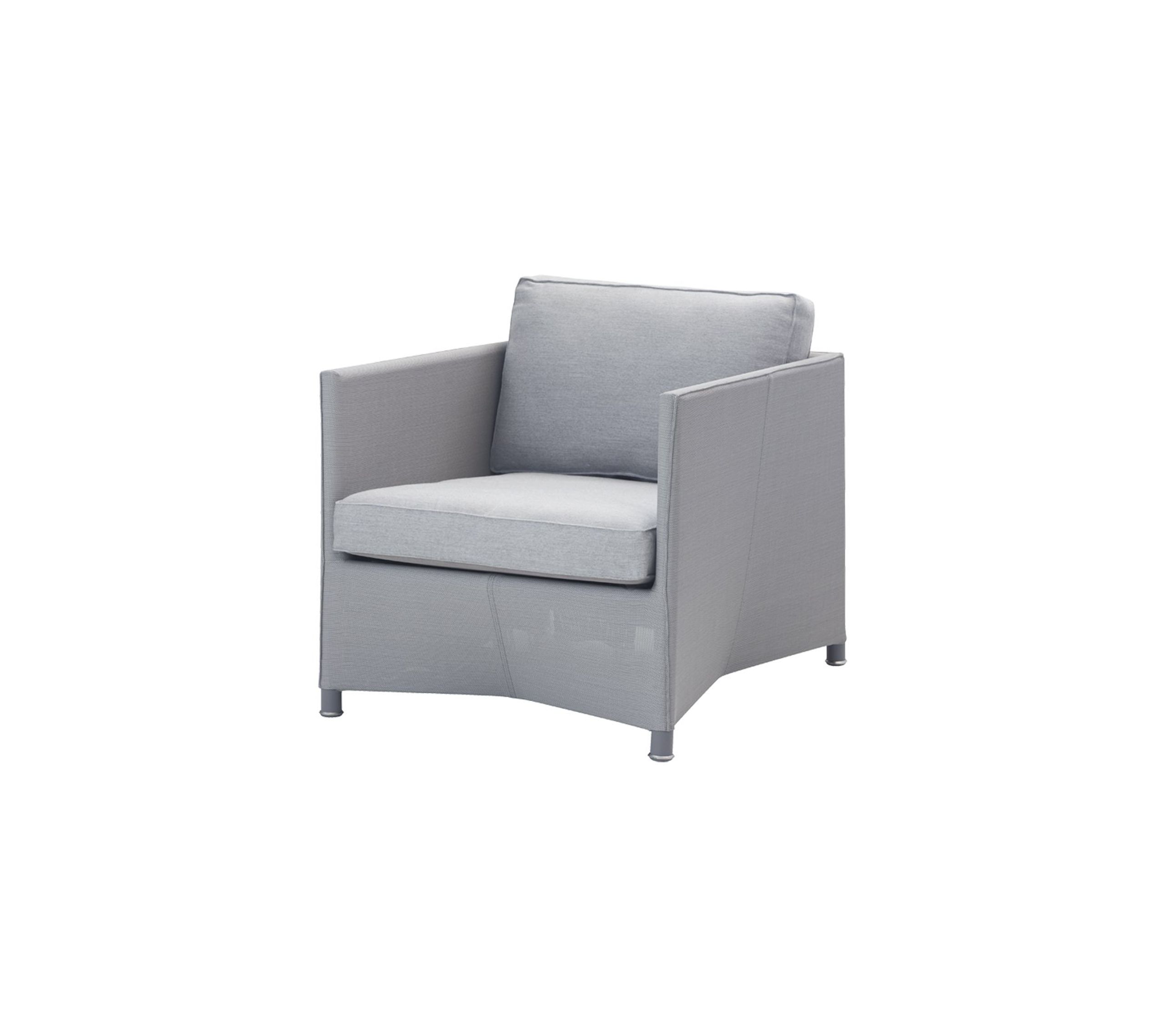 Cane-line - Stol - Diamond lounge stol - Light Grey, Cane line tex ramme