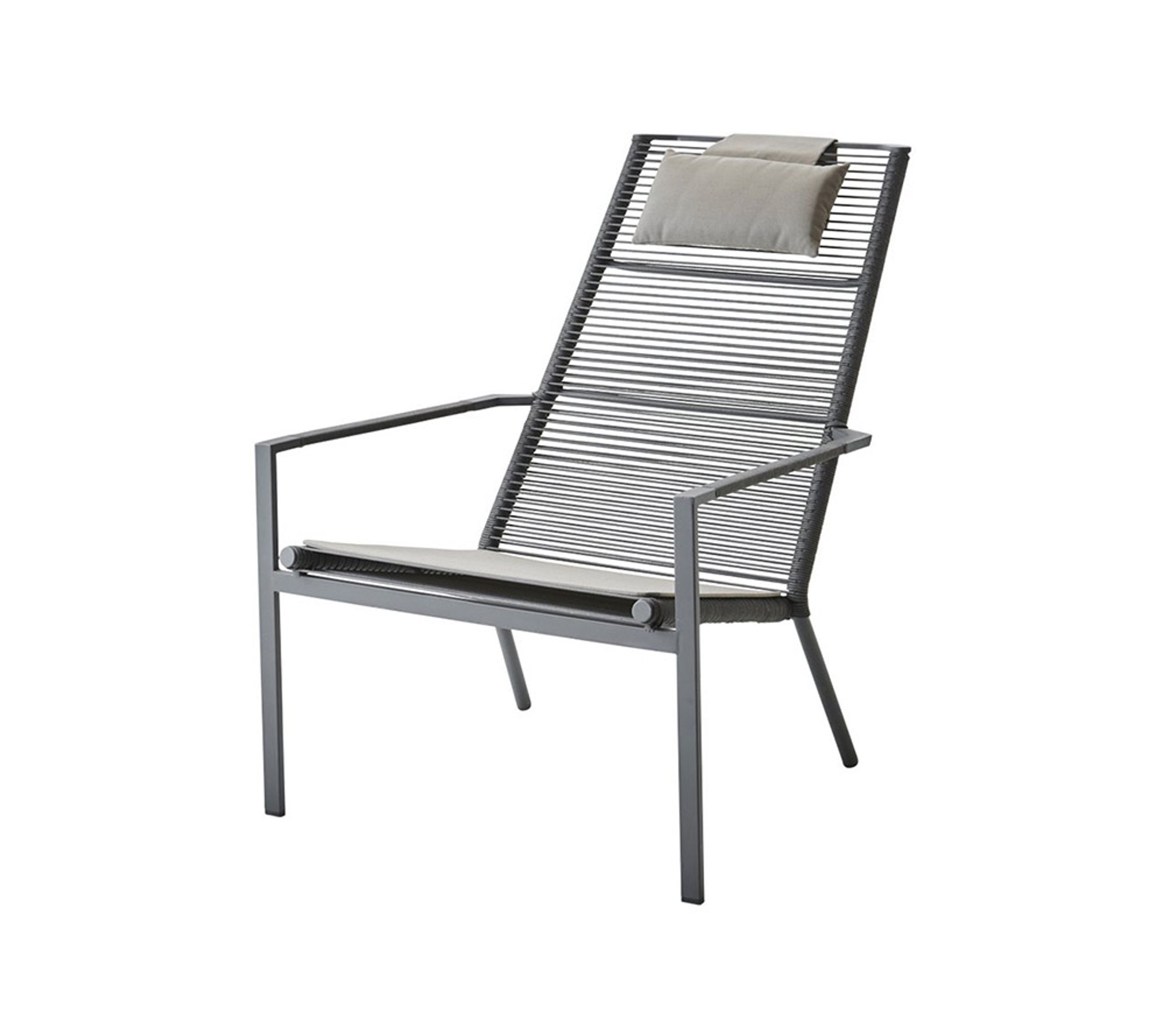 Cane-line - Stuhl - Edge - Frame: Cane-line Rope, Anthracite