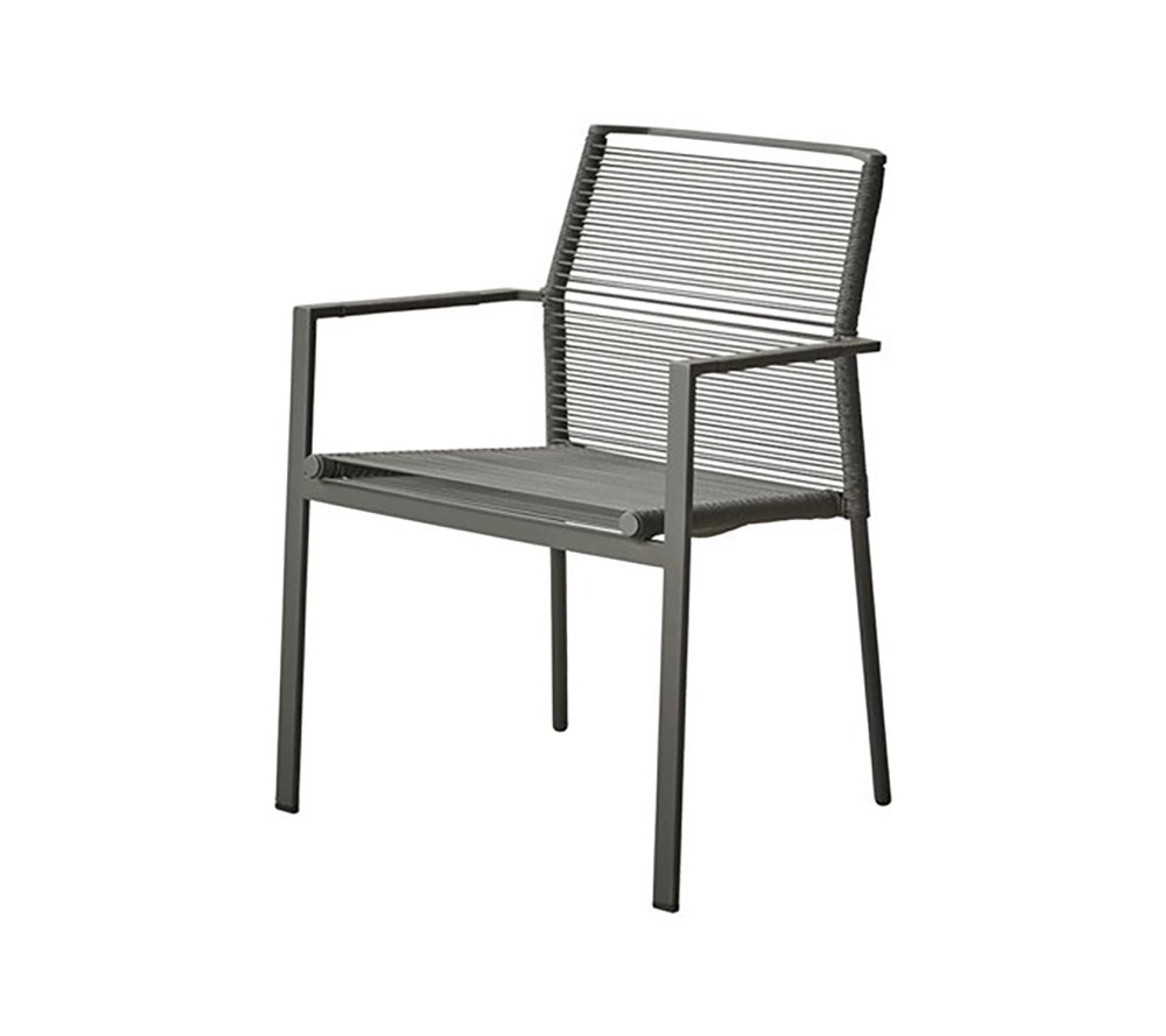 Cane-line - Stol - Edge Stol - Frame: Cane-line Rope, Anthracite