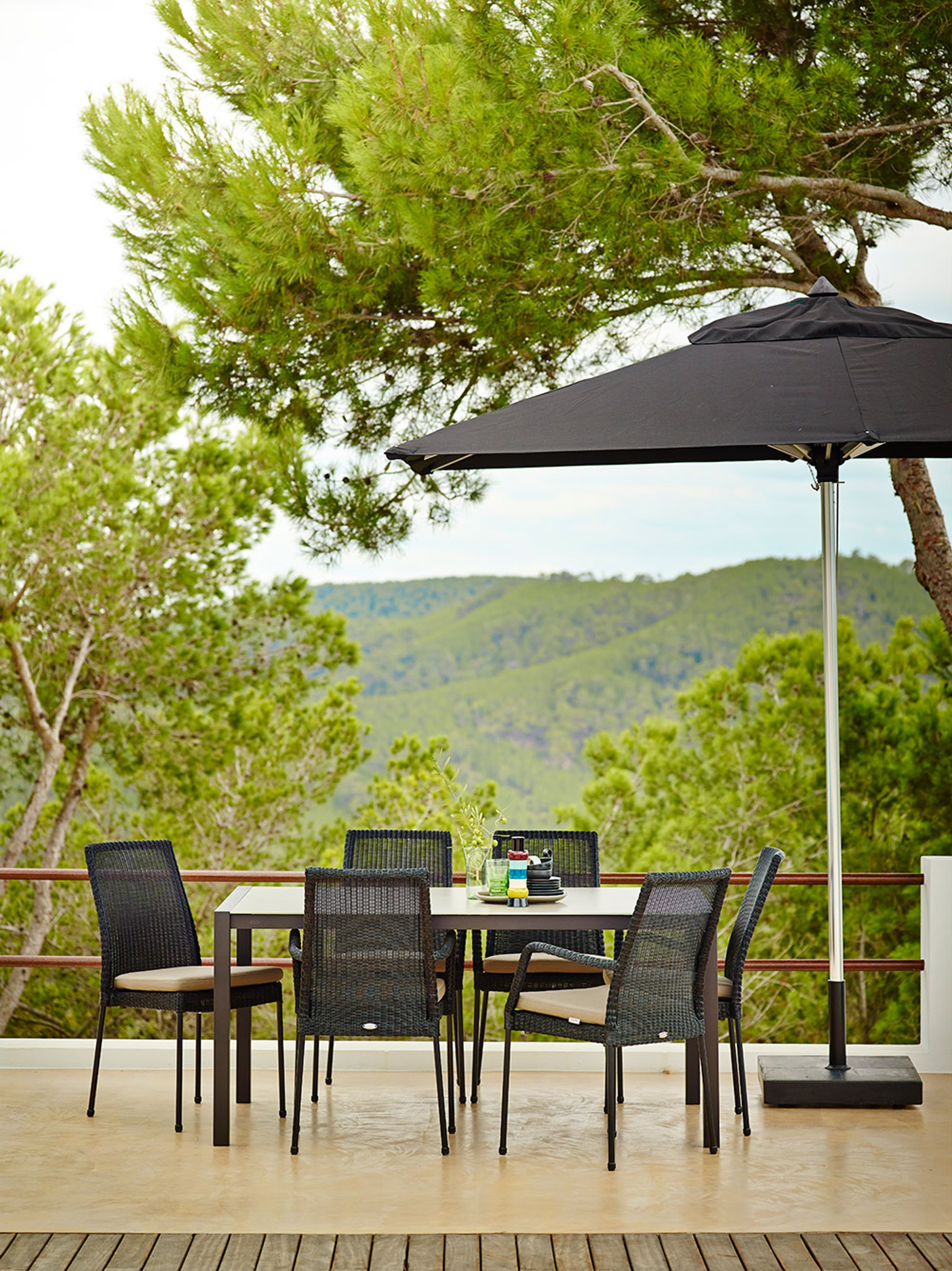 Cane-line - Stol - Newport stol - Sort Cane-line Weave / Uden armlæn