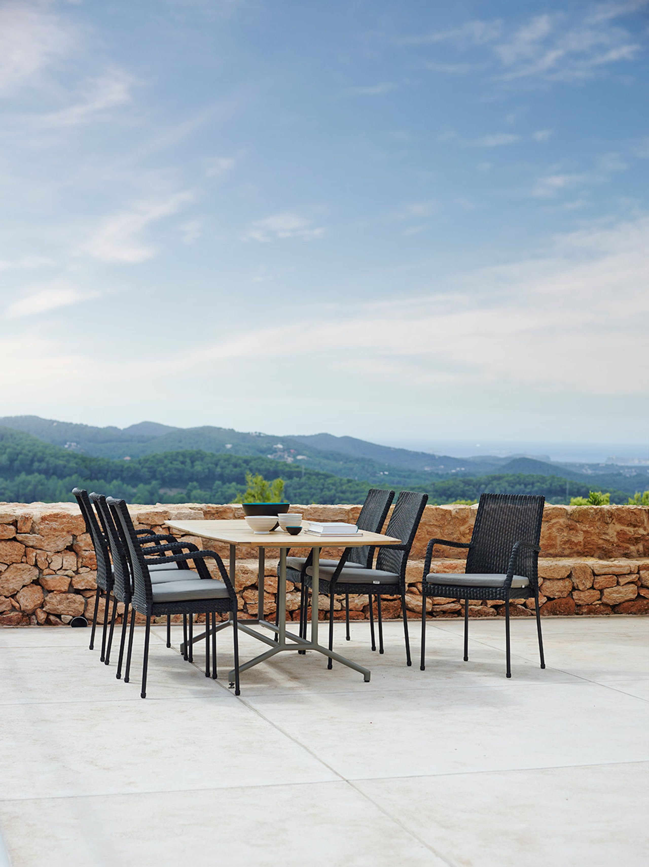 Cane-line - Stol - Newport stol - Sort Cane-line Weave / Uden armlæn