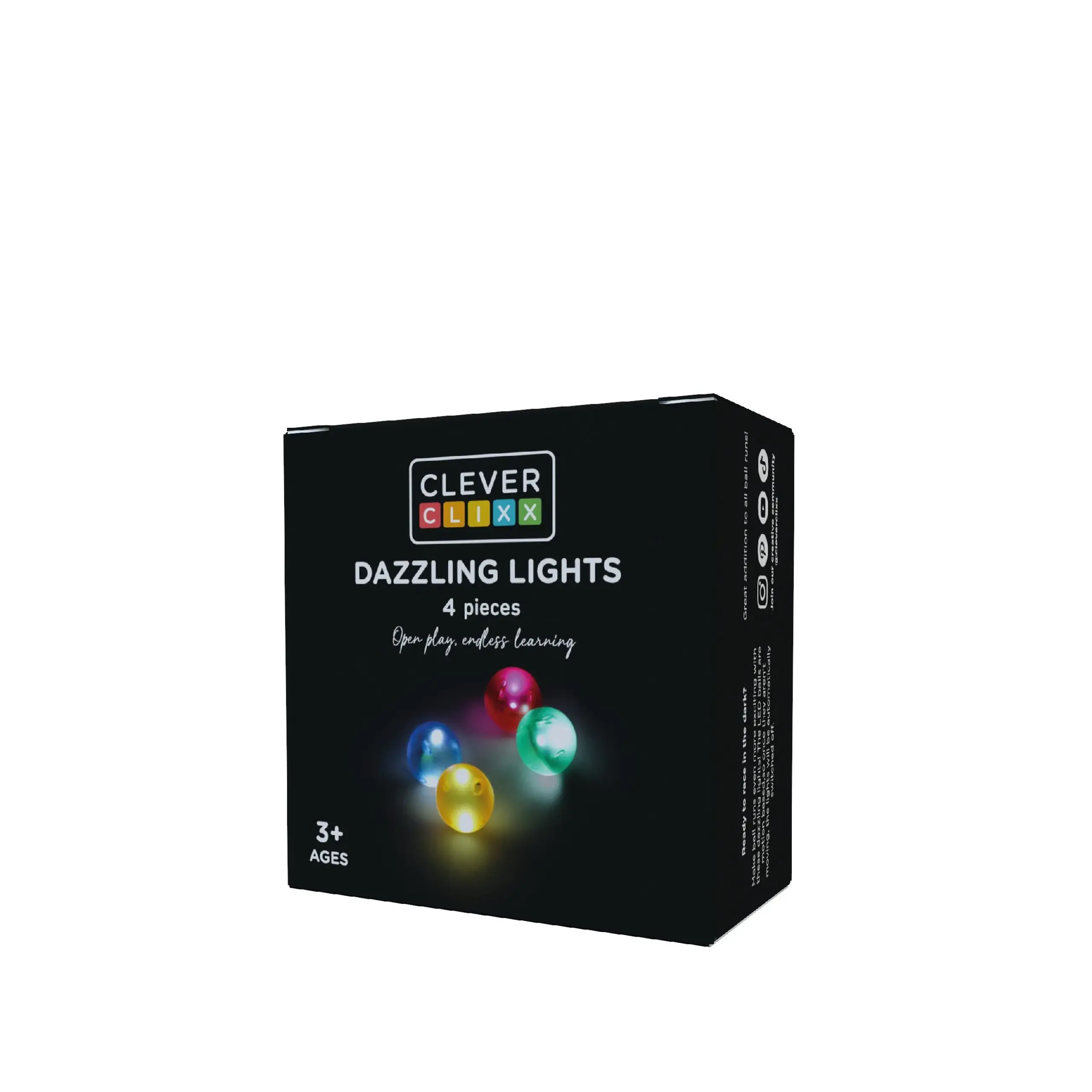 Cleverclixx - Spielzeug - Balls Pack Dazzling Lights 4 pieces - Intense