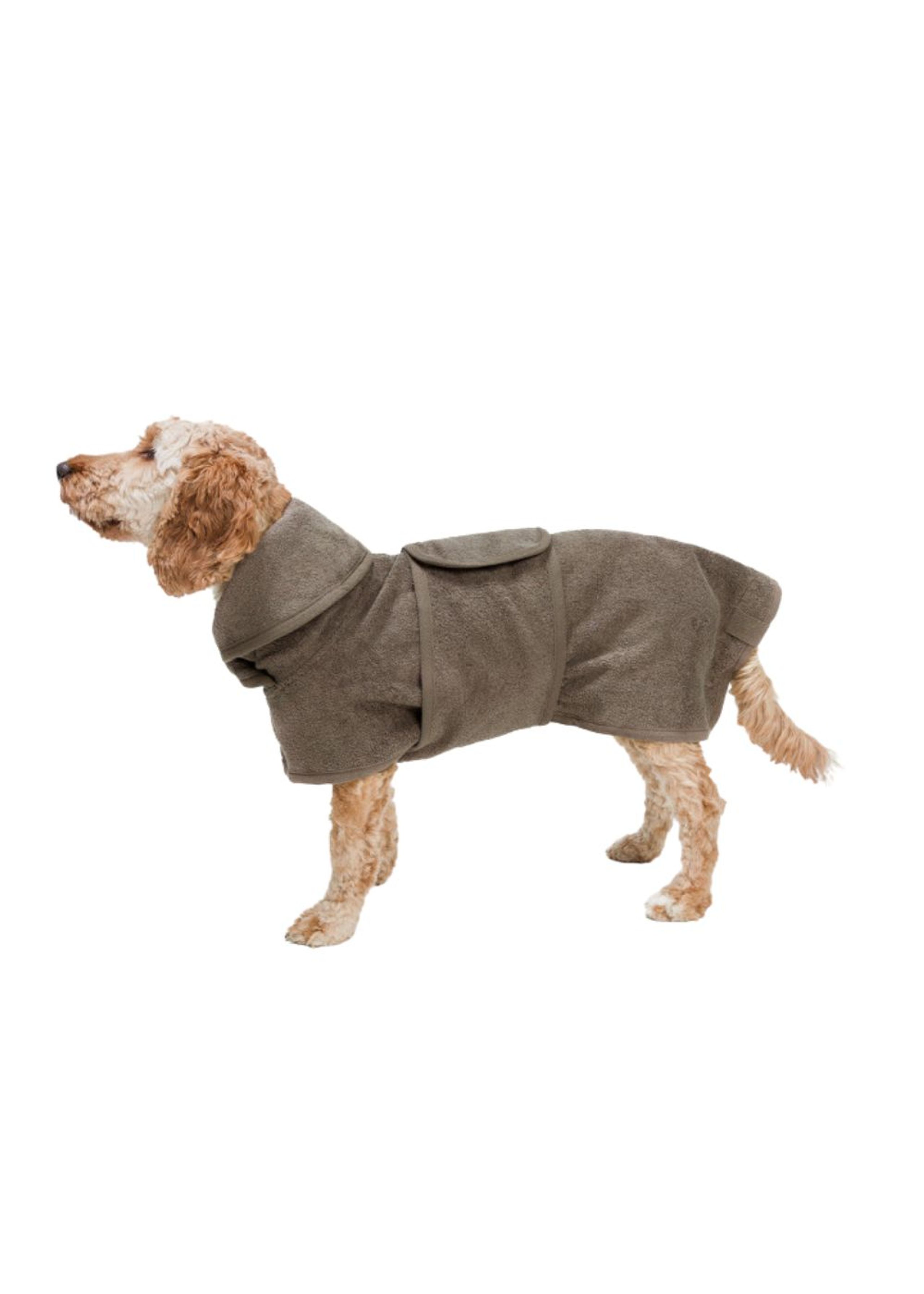 Cloud7 - Hundebekleidung - Dog Bathrobe Föhr - Stone - Stone