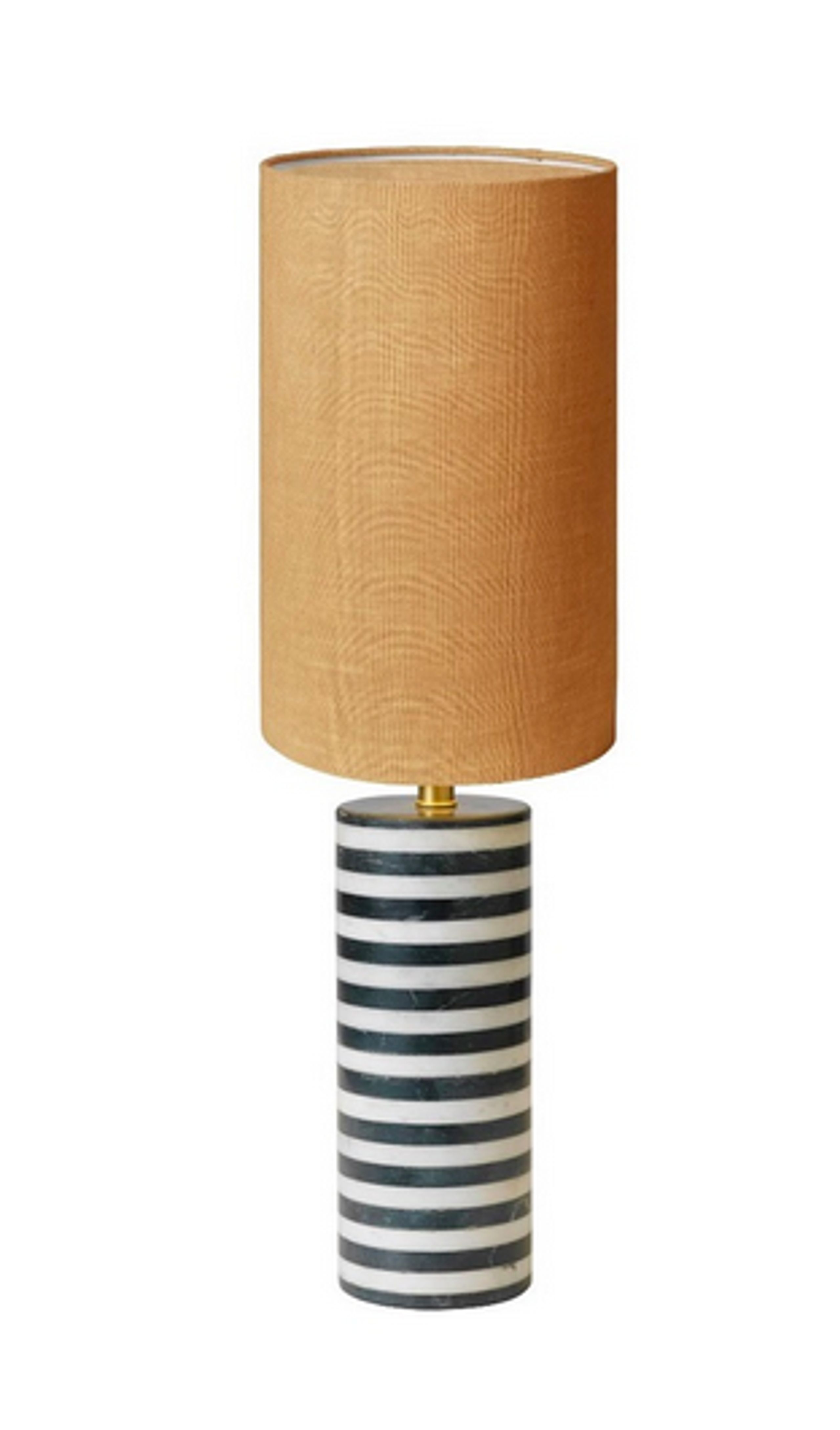 Cozy Living - Table Lamp - Cleo Stribed Lamp - Striped, Caramel