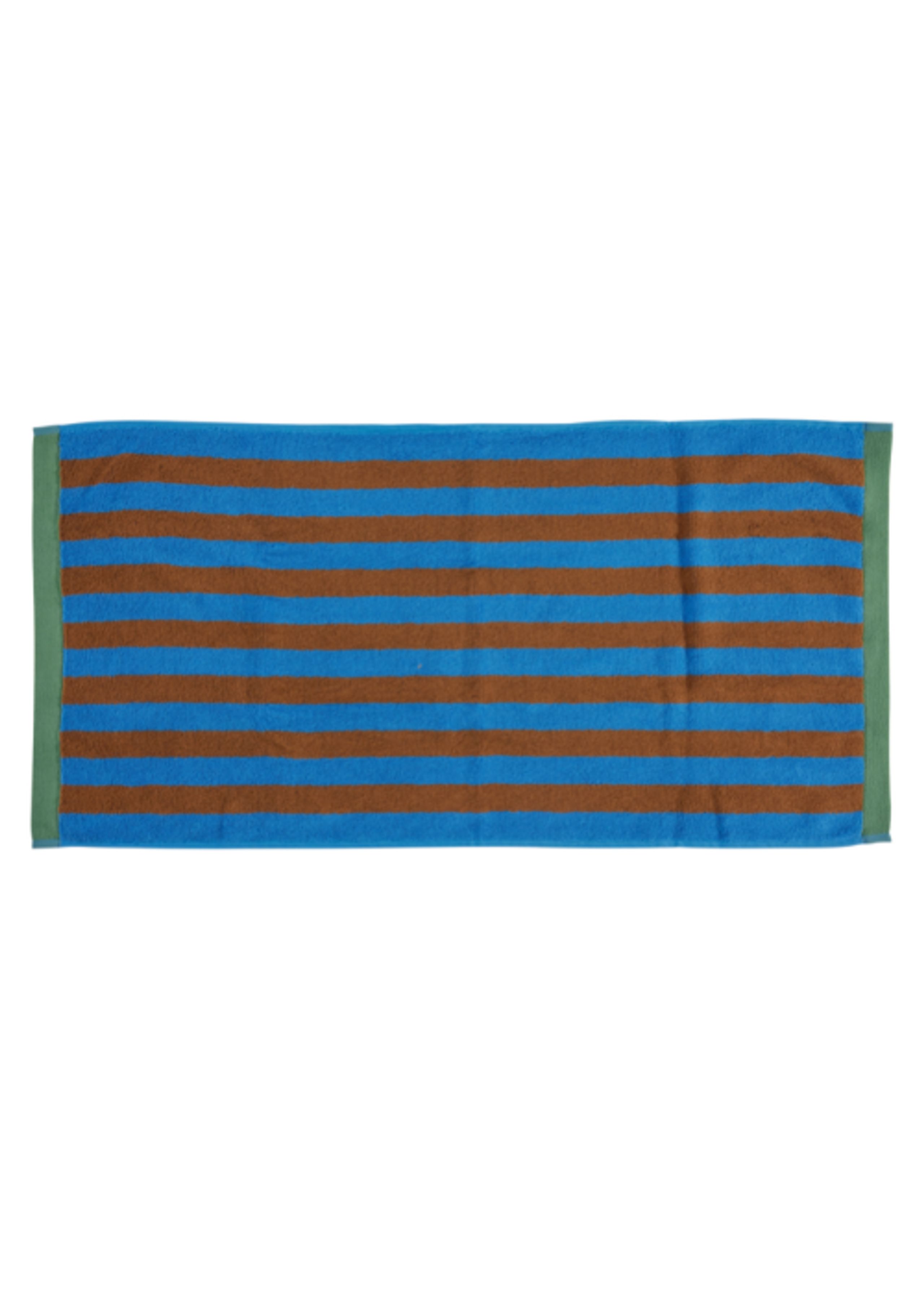 Cozy Living - Towel - Towel Stripe - Blue/Brown/Green